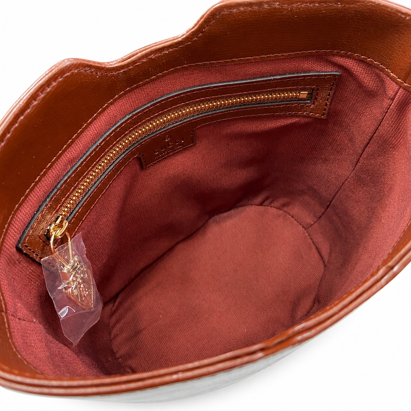 Gucci Mini Cotton Leather Brown Red Green Gold Shoulder Bag