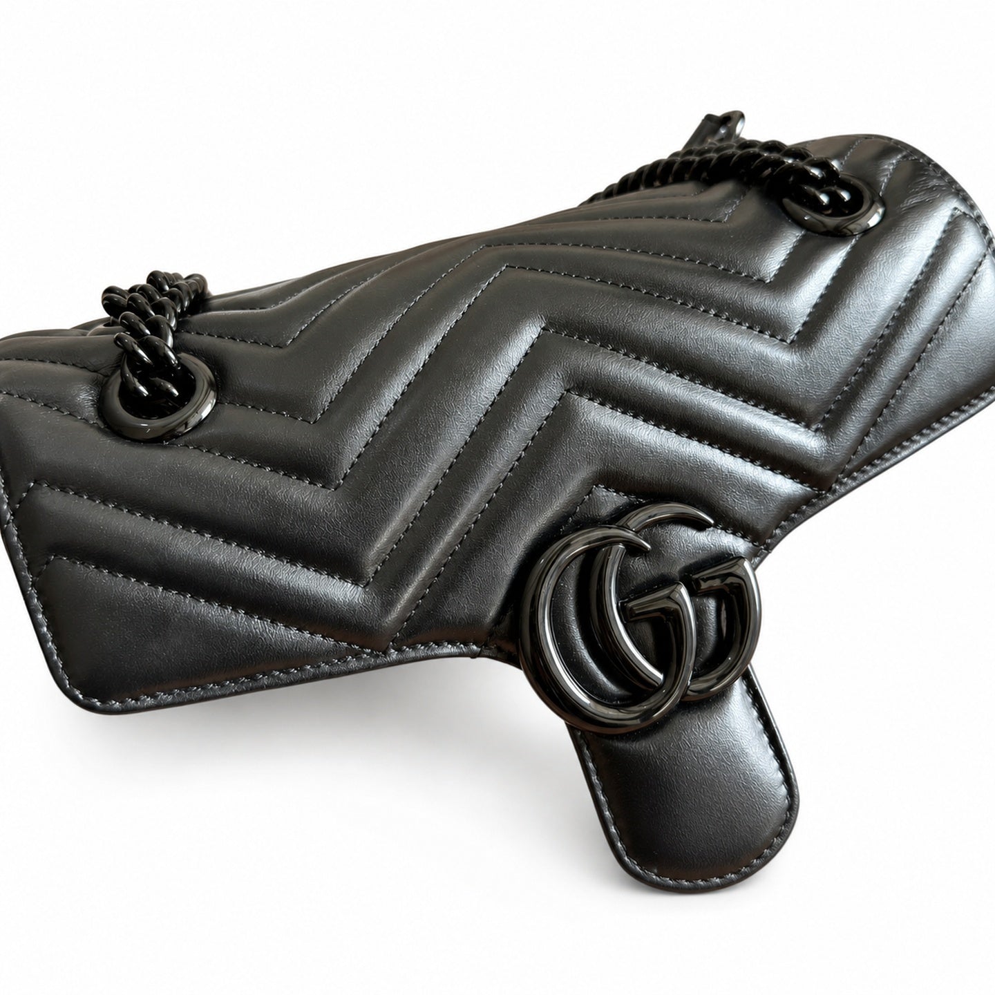Gucci GG Marmont Leather Black Handbag