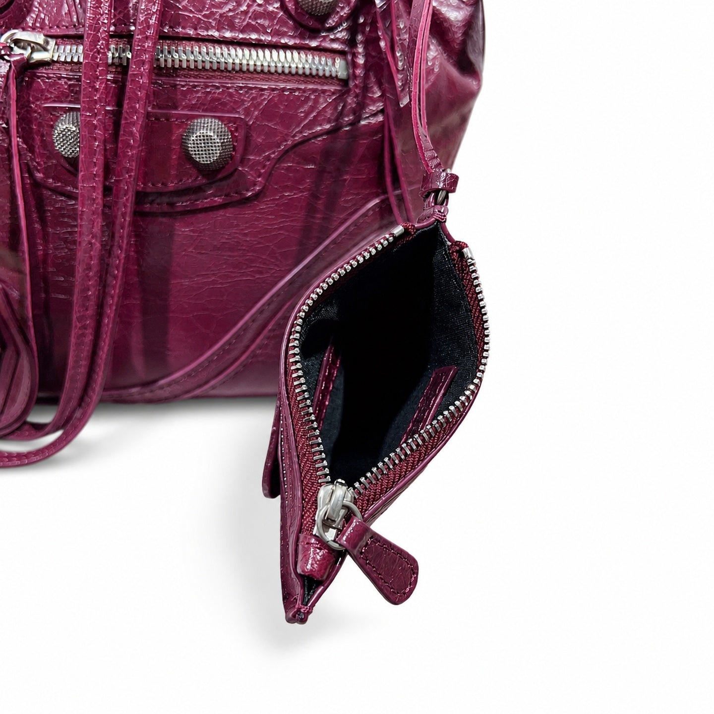 Balenciaga Large Leather Burgundy Bag