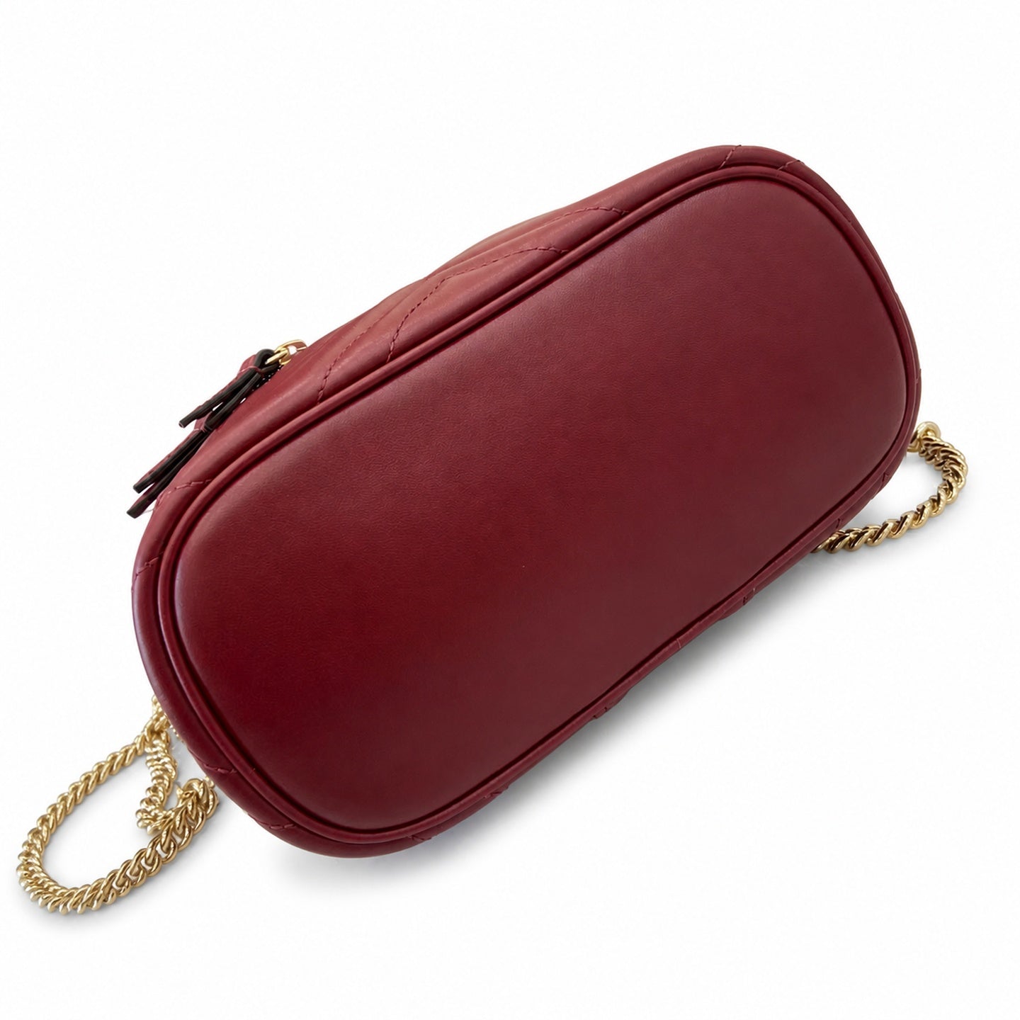 Gucci GG Marmont Quilted Leather Red Gold Bag