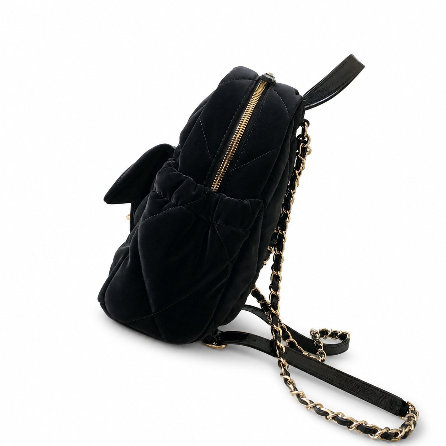 Chanel 25 Velvet Black Backpack