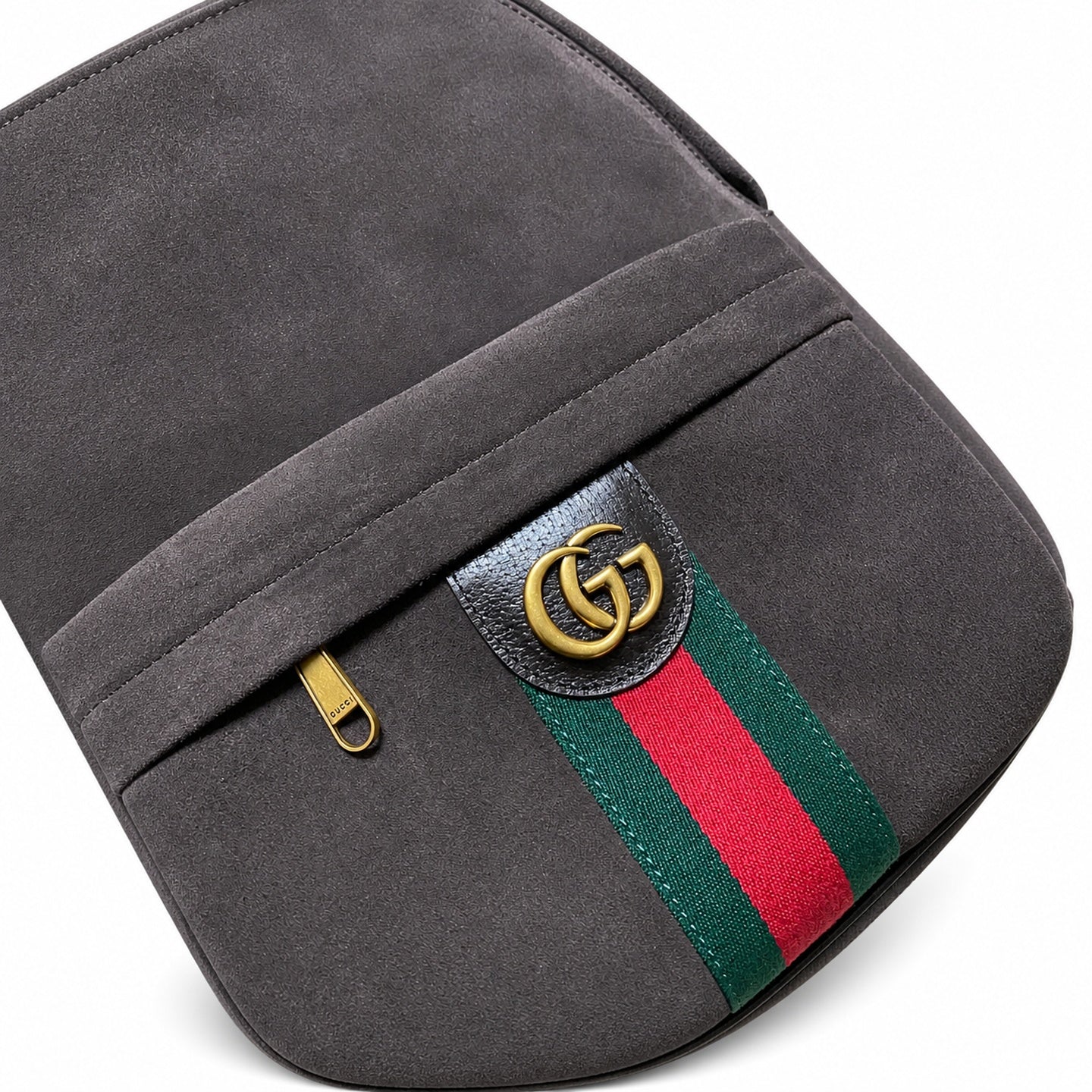 Gucci Ophidia Suede Velvet Brown Backpack