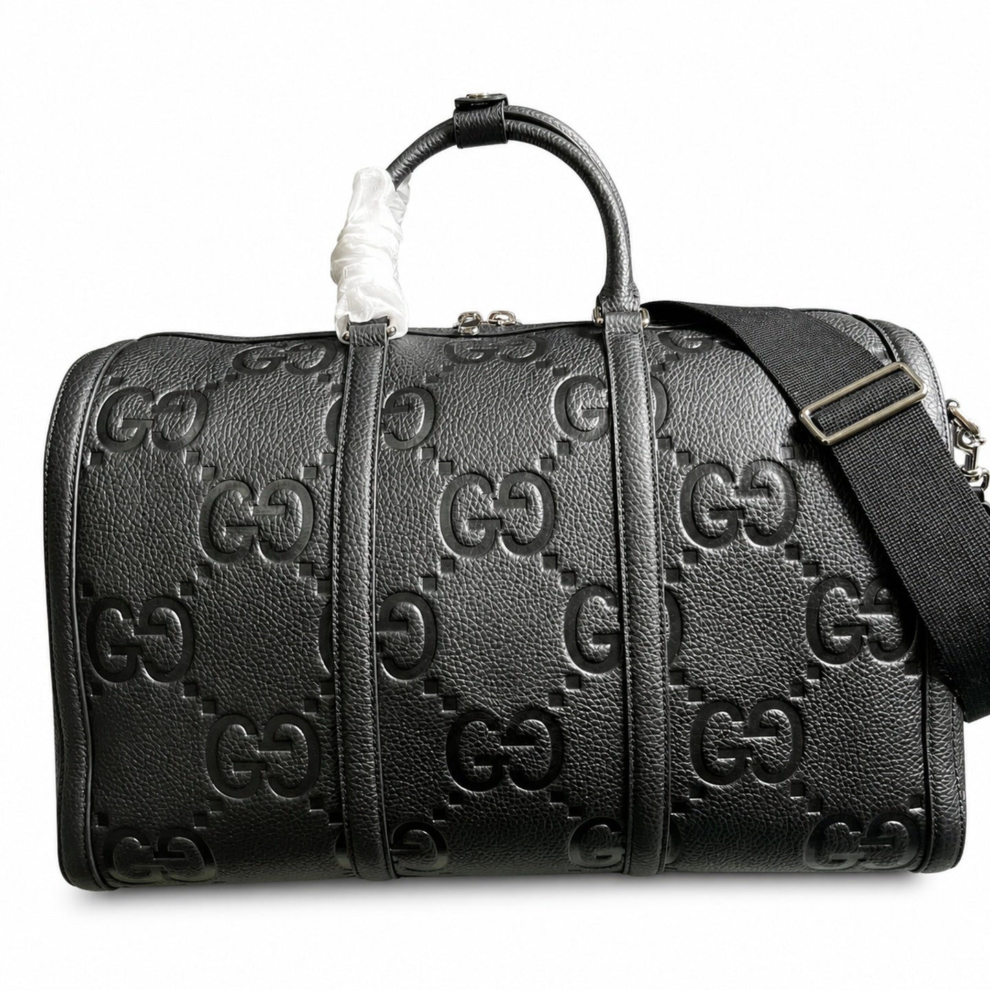Gucci Small Cotton Leather Black Bag