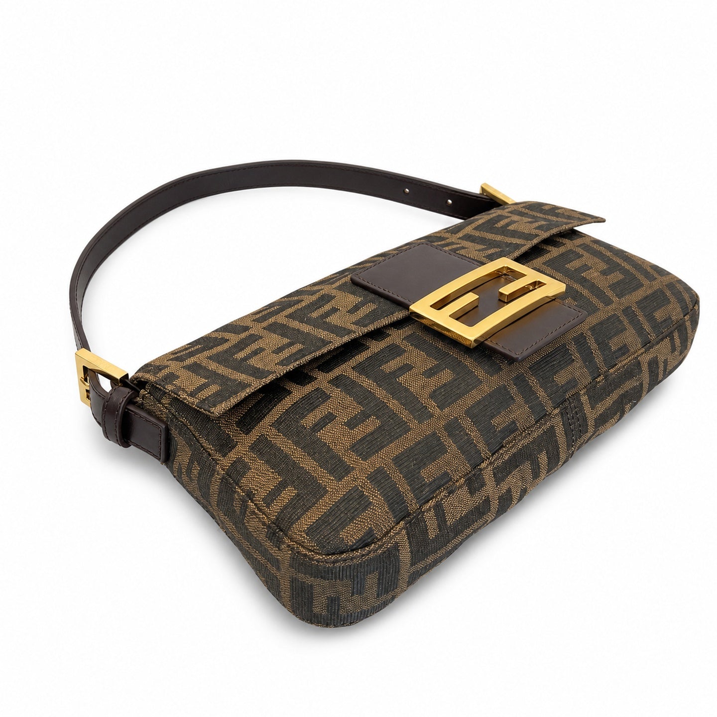 Fendi Baguette Gold Bag
