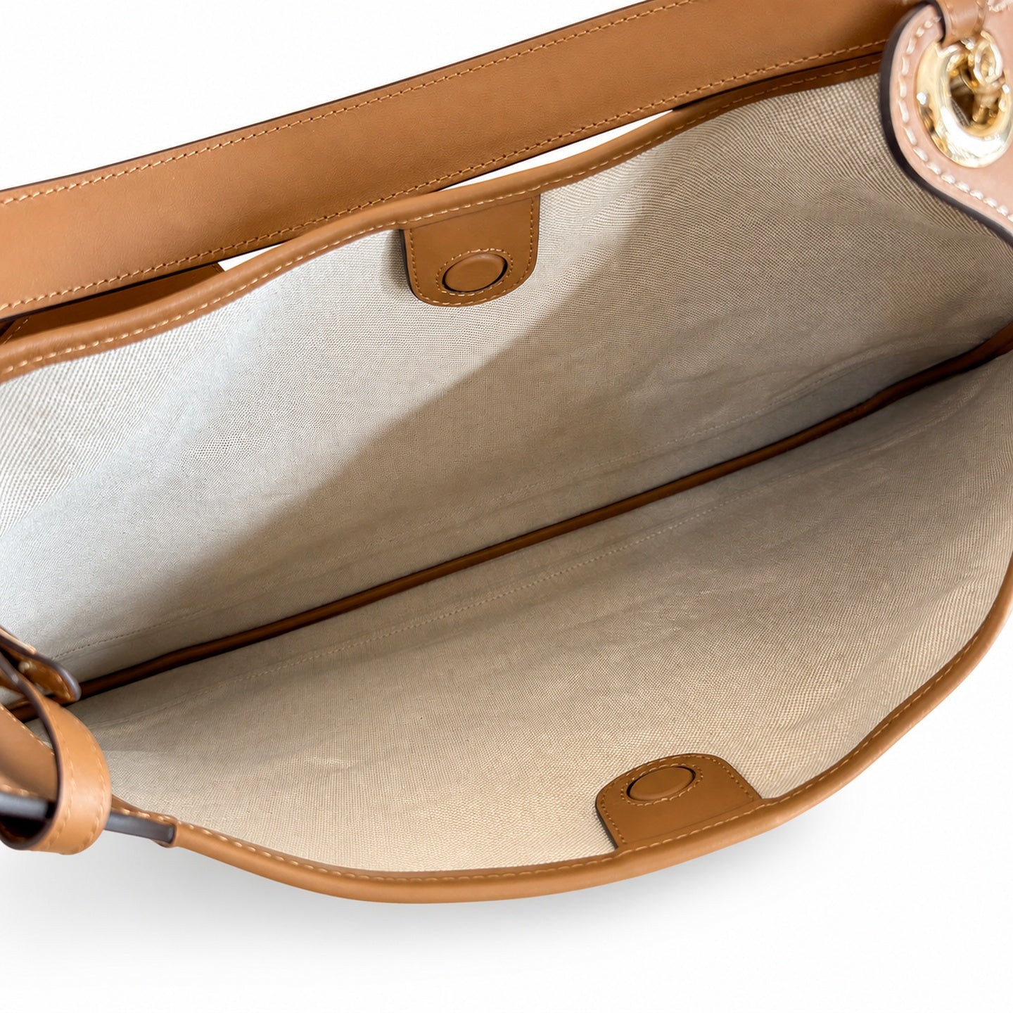 Gucci Medium Canvas Leather Brown Bag