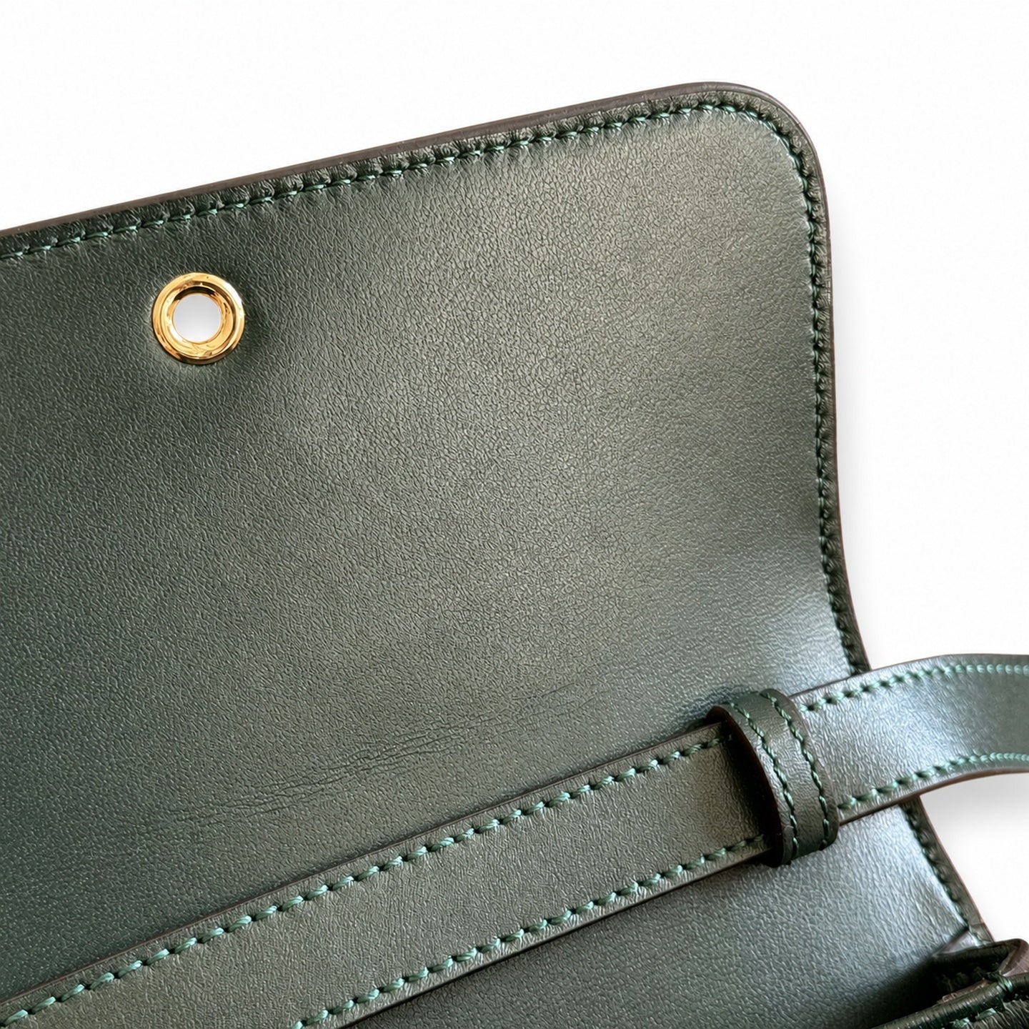 Gucci Horsebit Leather Black Green Gold Handbag