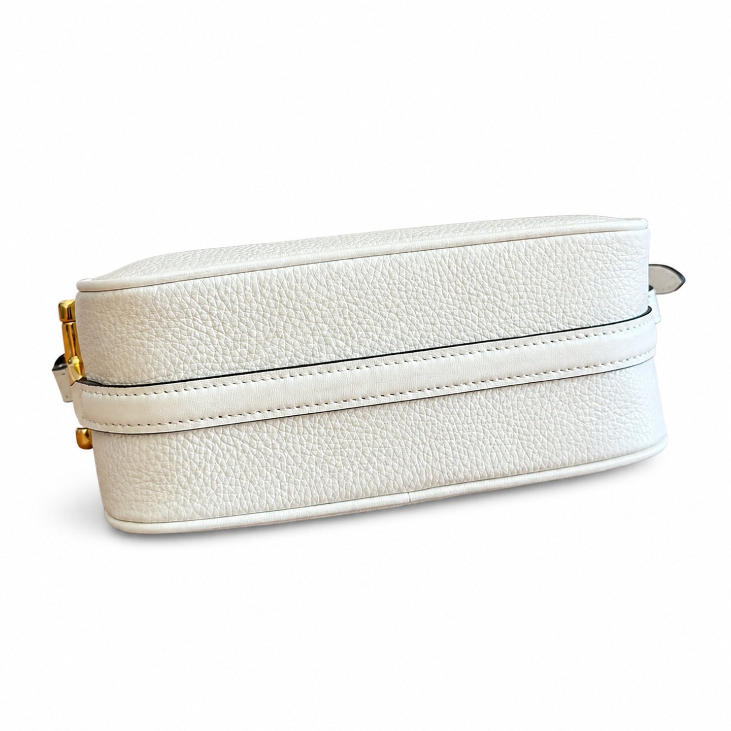 Gucci Horsebit Mini Cotton Leather White Green Gold Bag