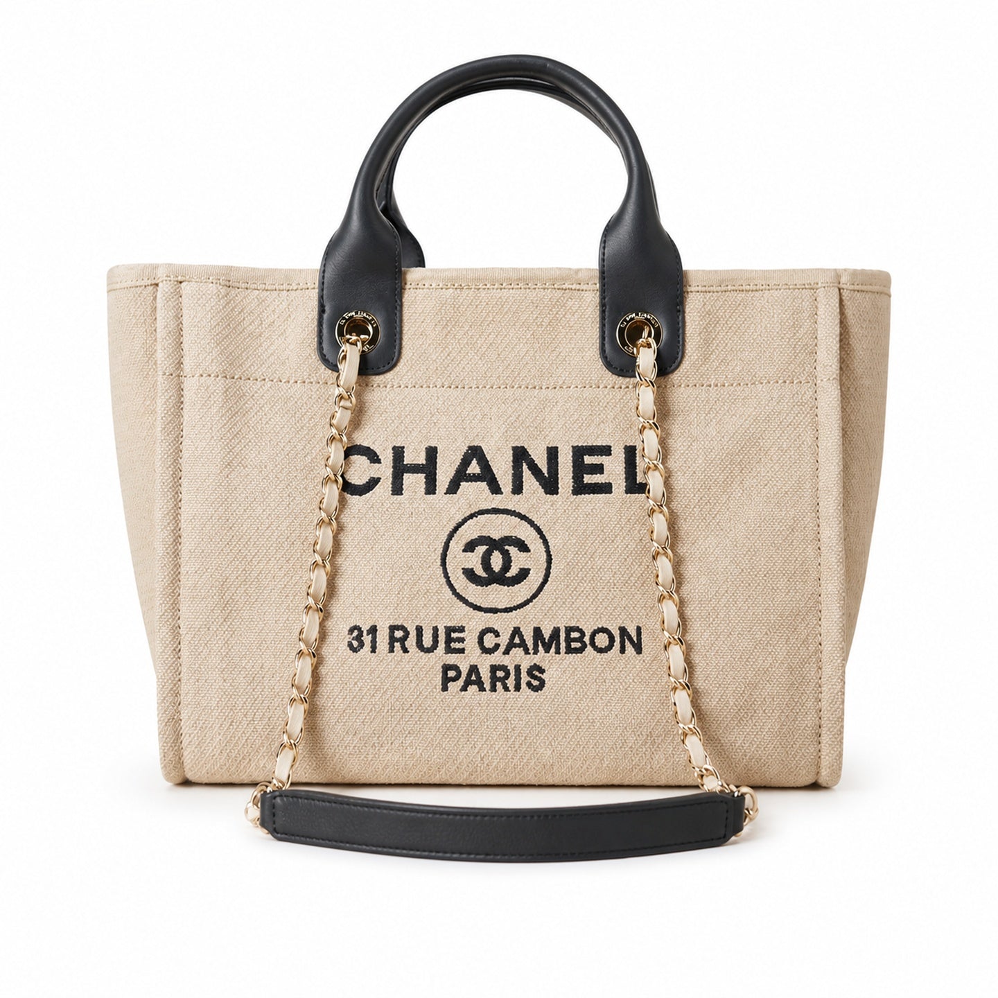 Chanel Medium Black White Bag