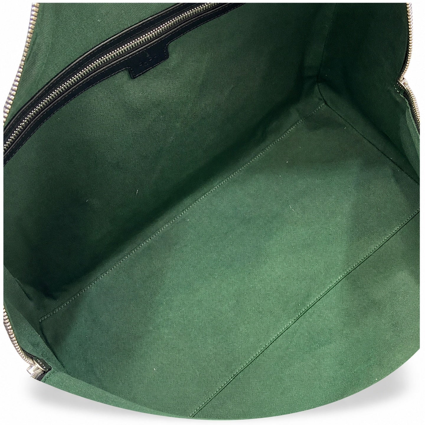 Gucci Cotton Leather Black Green Bag