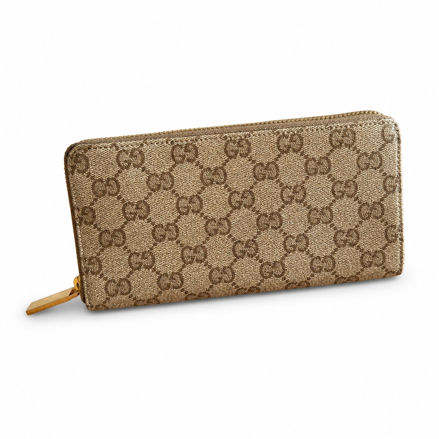 Gucci Canvas Leather Black Brown Wallet