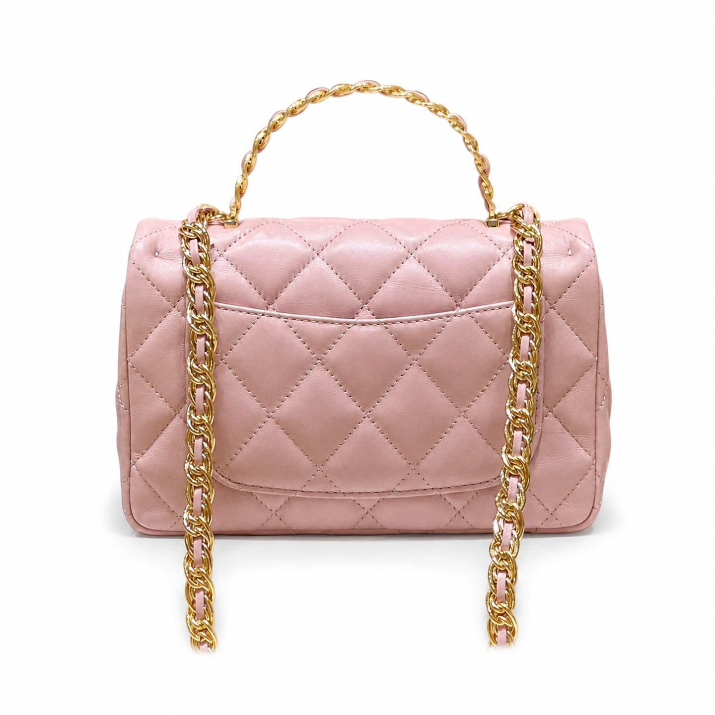 Chanel Mini Leather Pink Bag