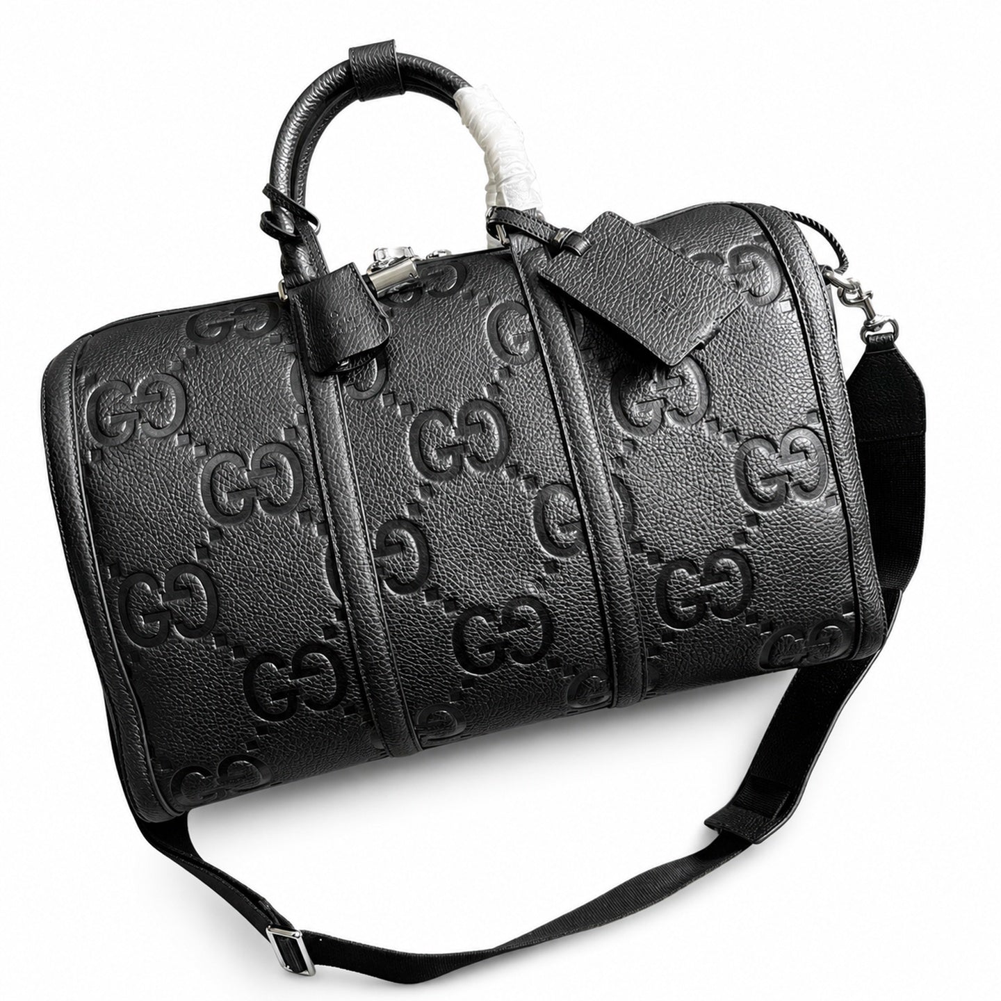 Gucci Small Cotton Leather Black Bag