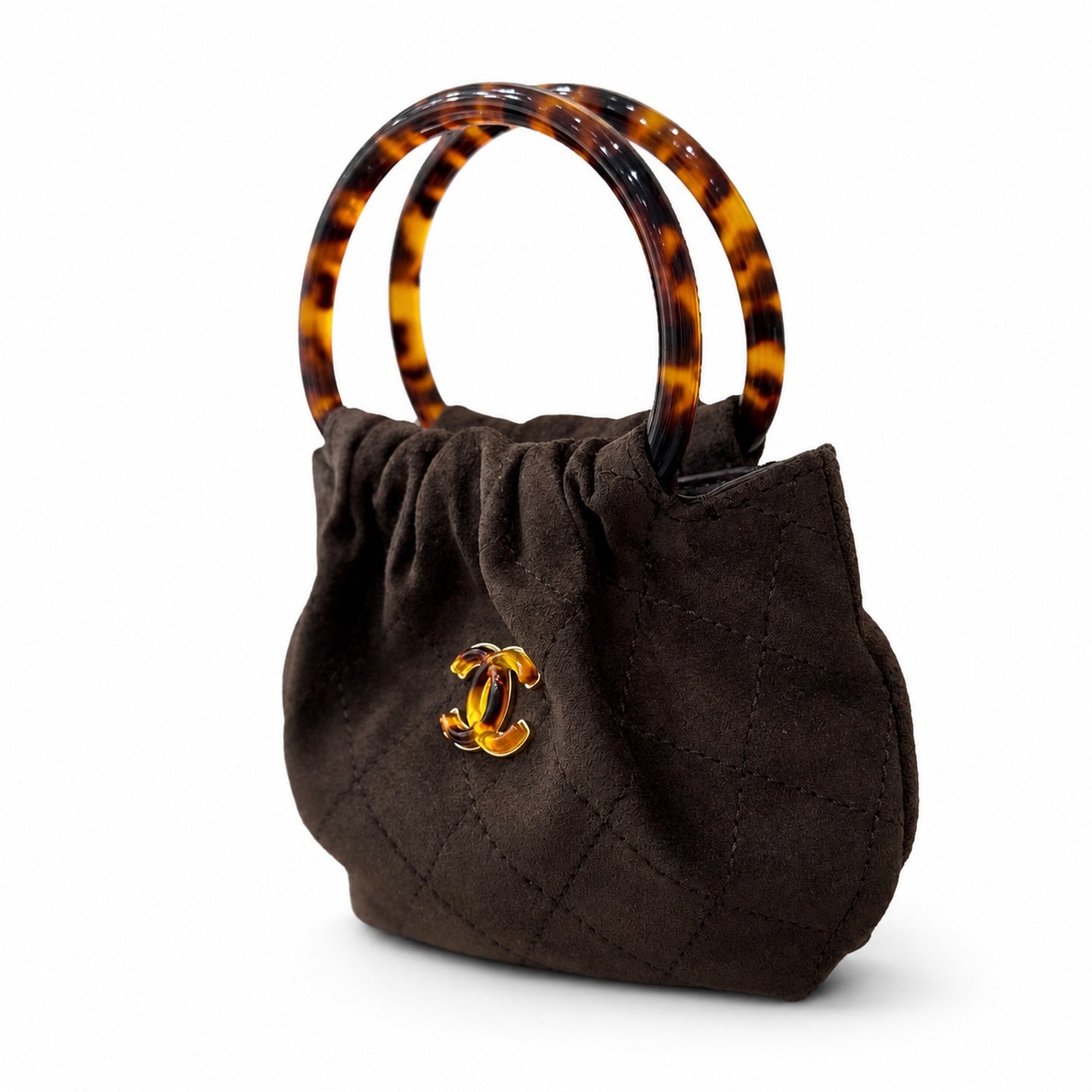 Chanel Mini Suede Brown Bag