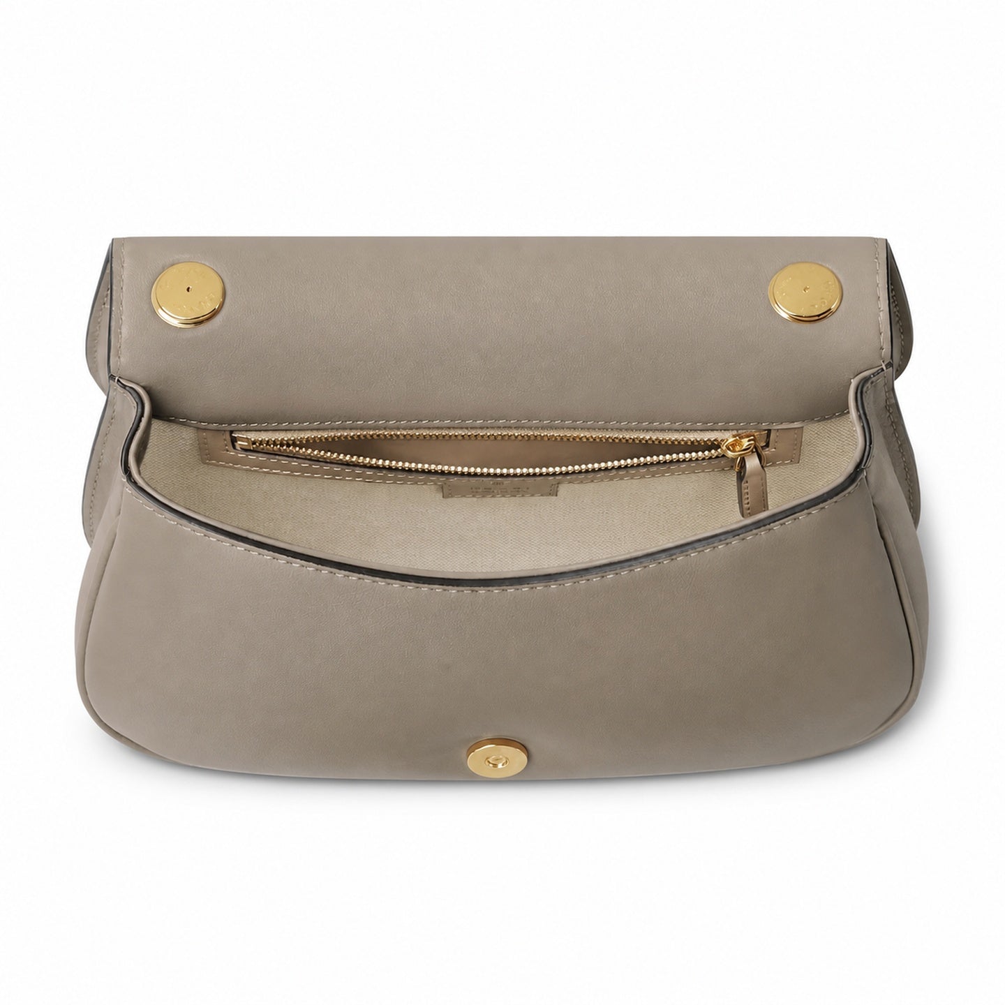 Gucci Blondie Cotton Leather Brown Gold Handbag