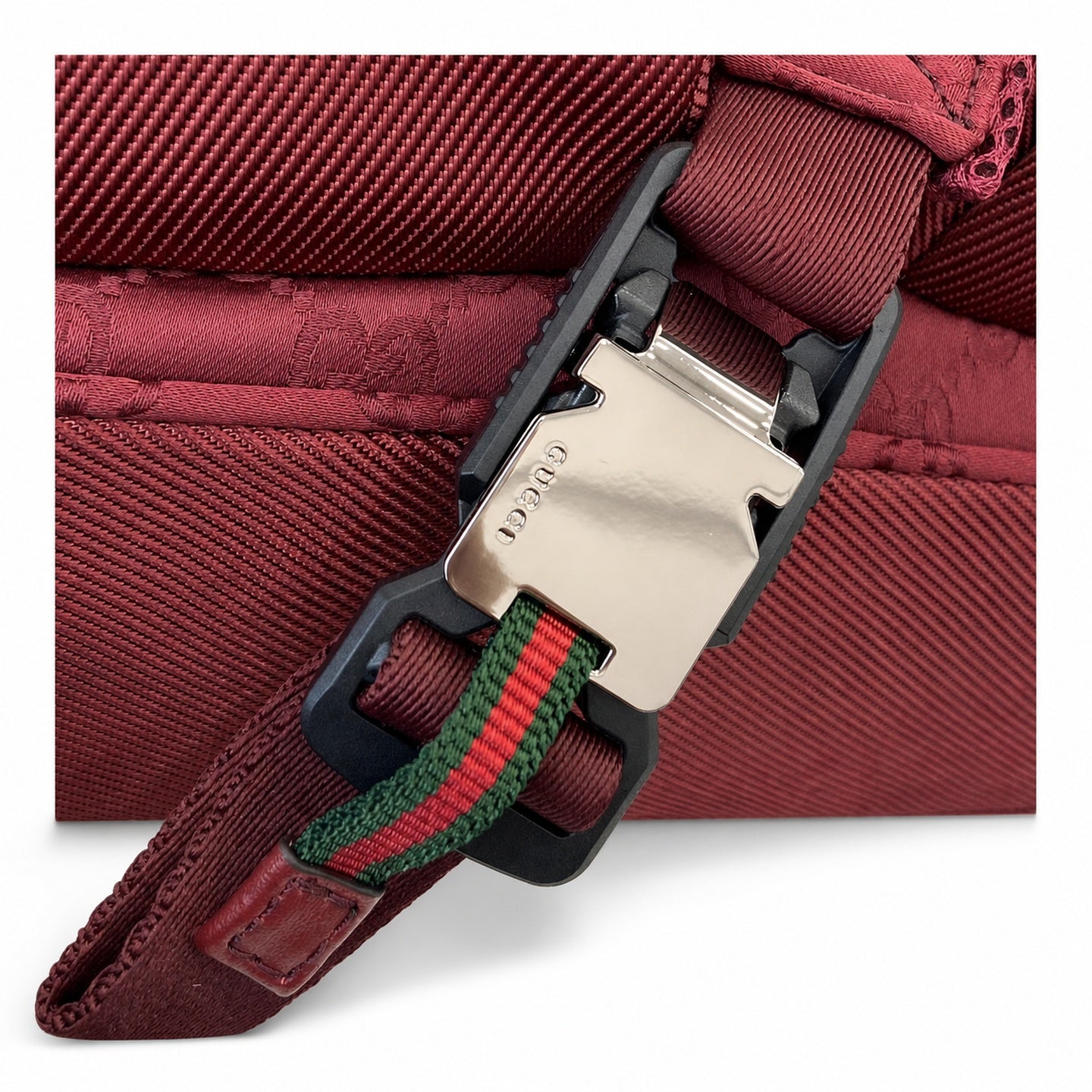Gucci Nylon Red Green Bag