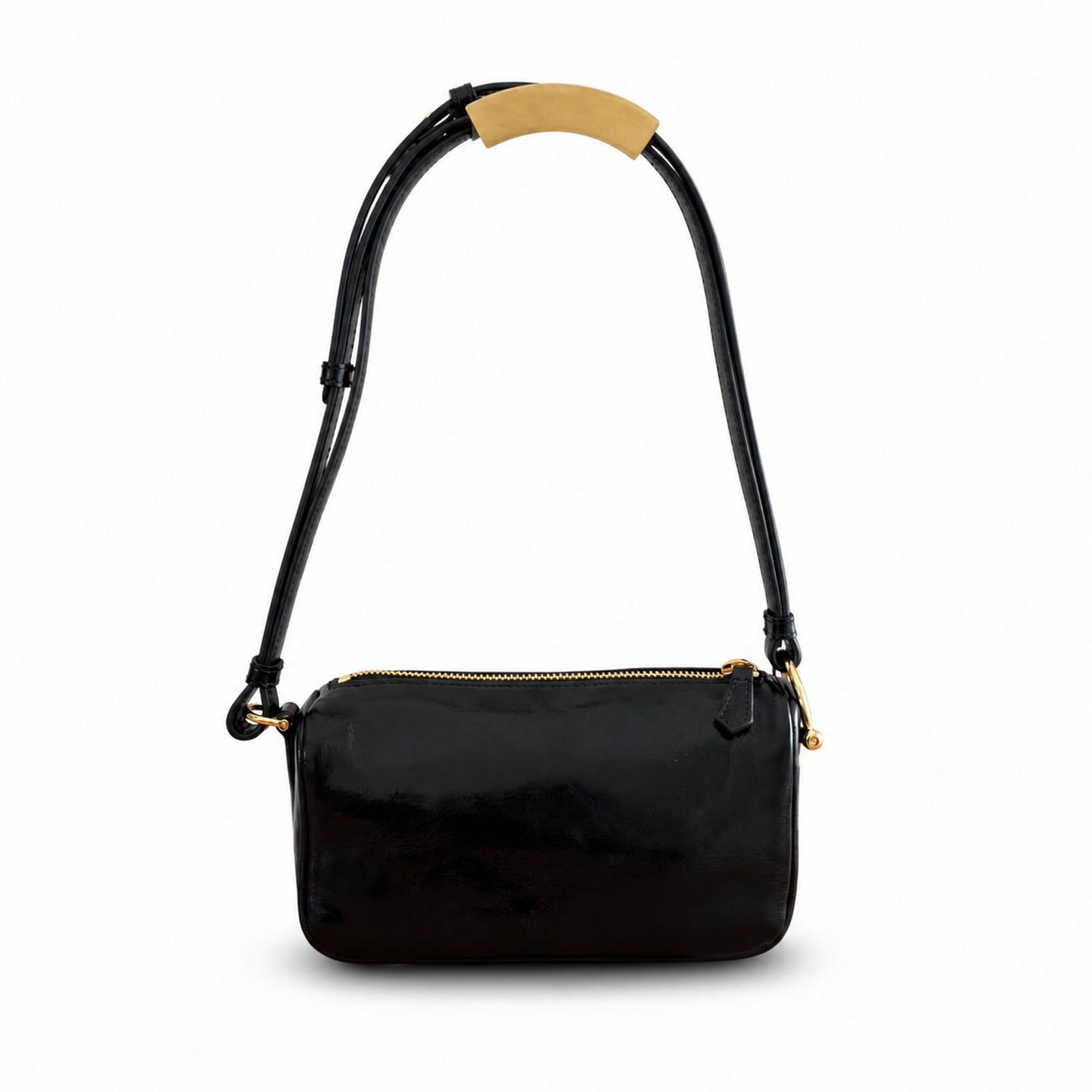 Gucci Horsebit Mini Cotton Leather Black Green Gold Bag