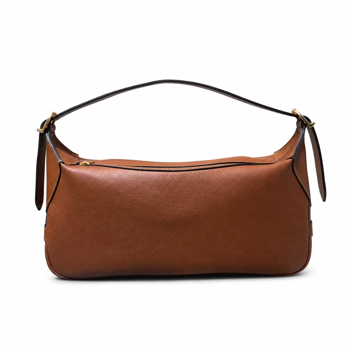 Celine Romy Leather Brown Yellow Gold Bag