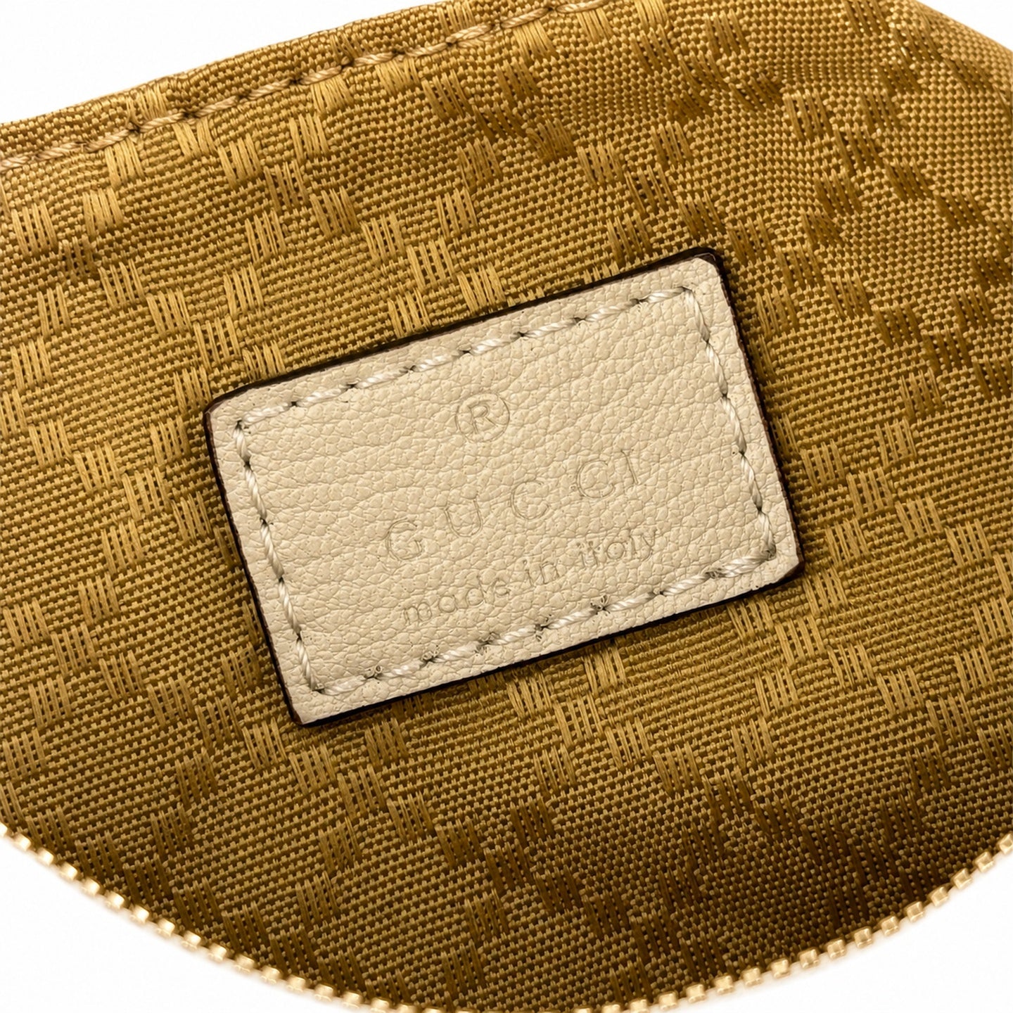 Gucci Giglio Canvas Leather White Brown Red Green Gold Handbag