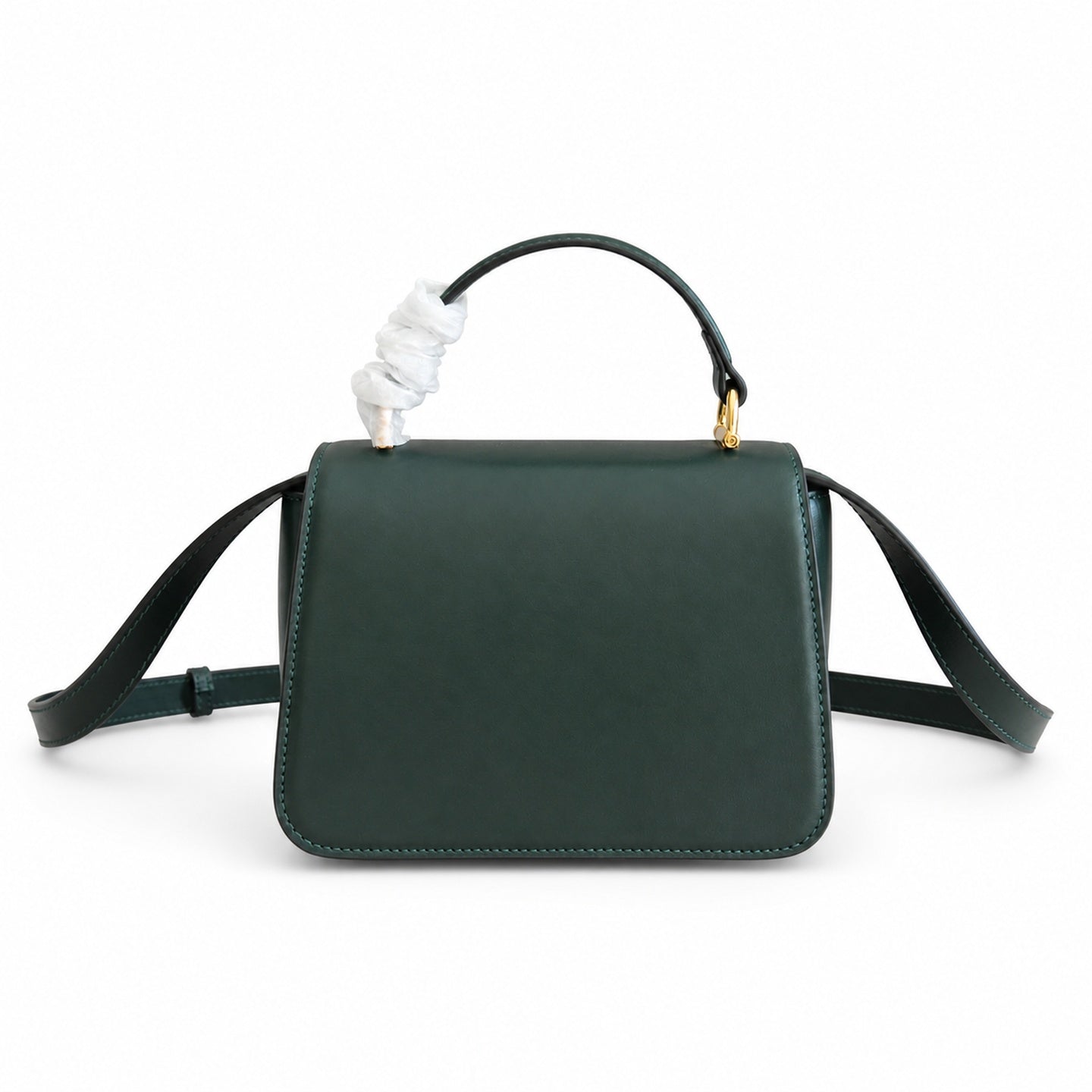 Gucci Horsebit Leather Black Green Gold Handbag