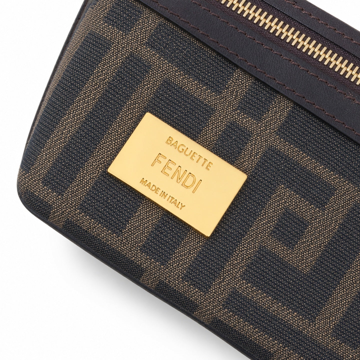 Fendi Baguette Medium Embroidered Black Handbag