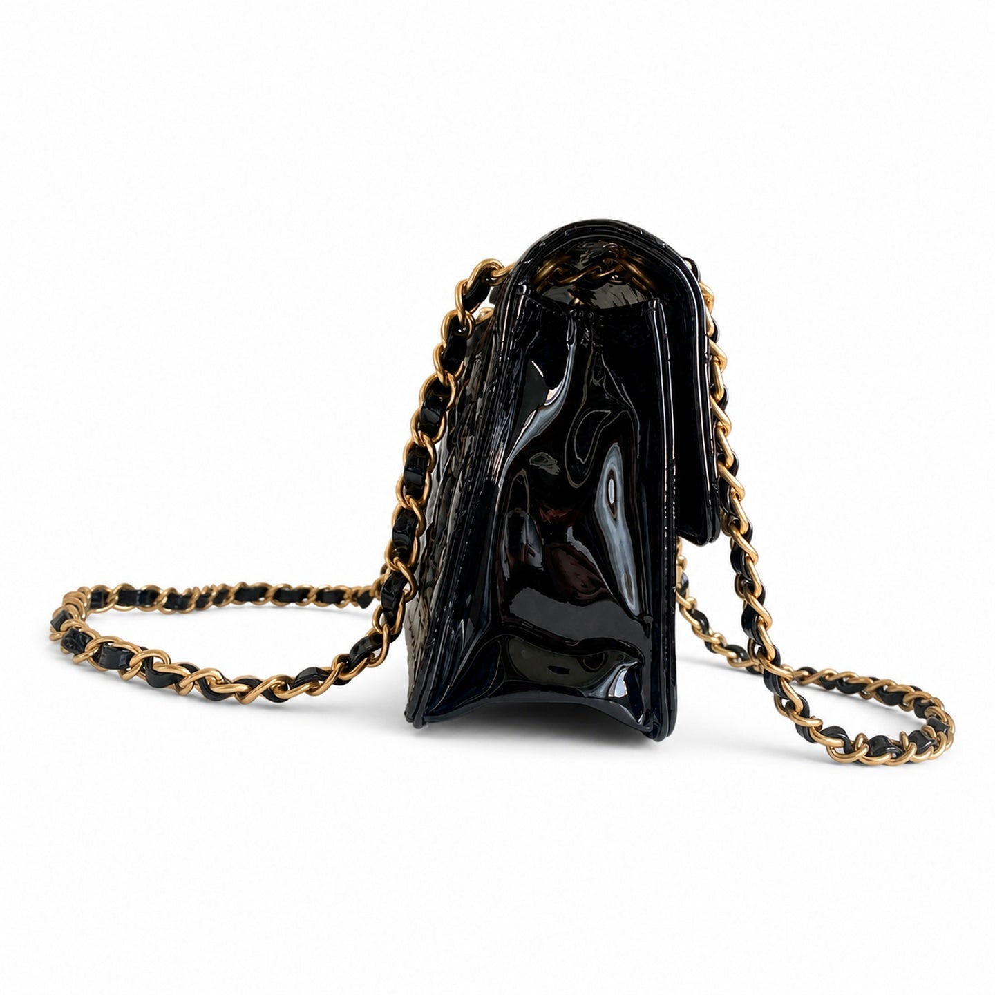 Chanel Mini Patent Leather Black Bag