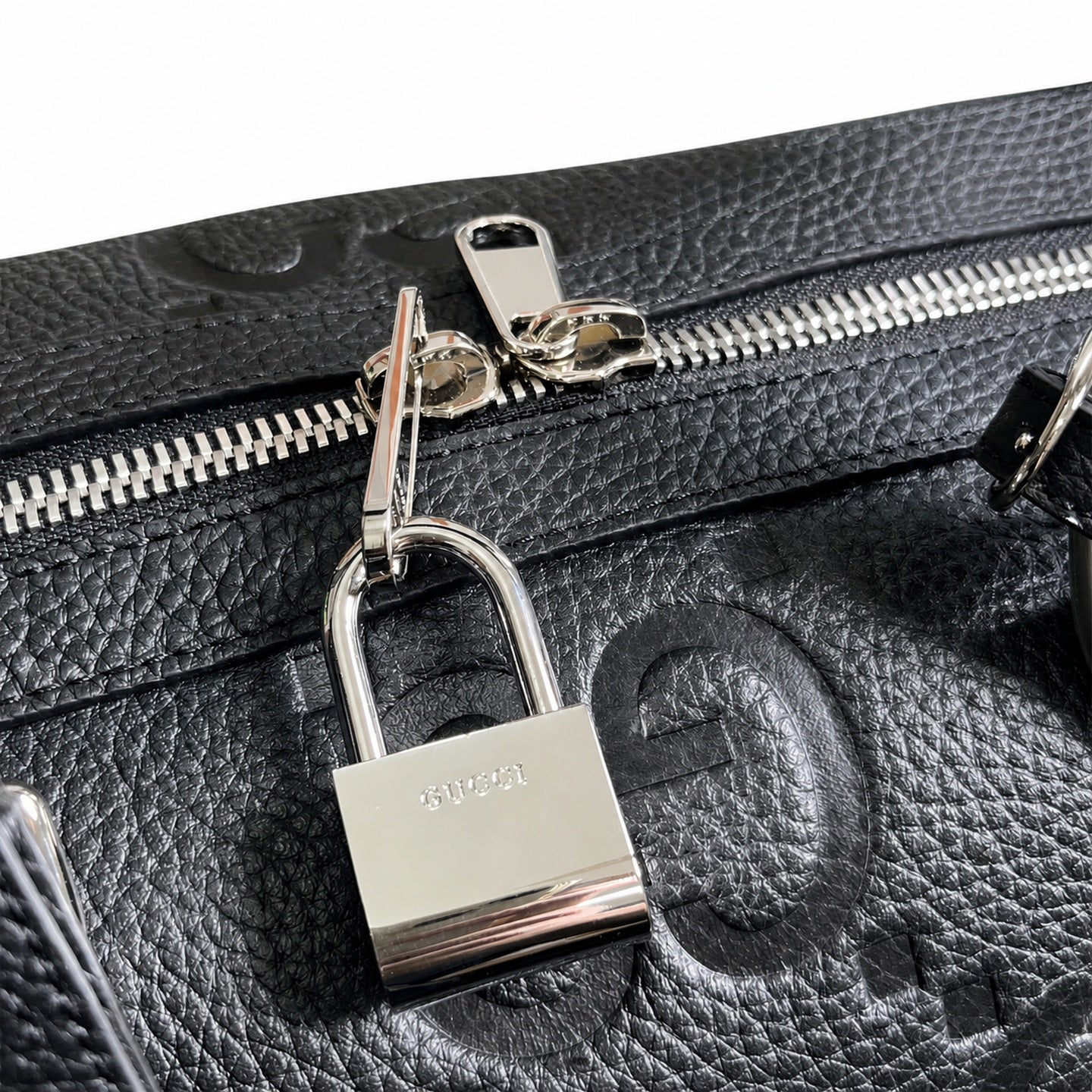 Gucci Small Cotton Leather Black Bag