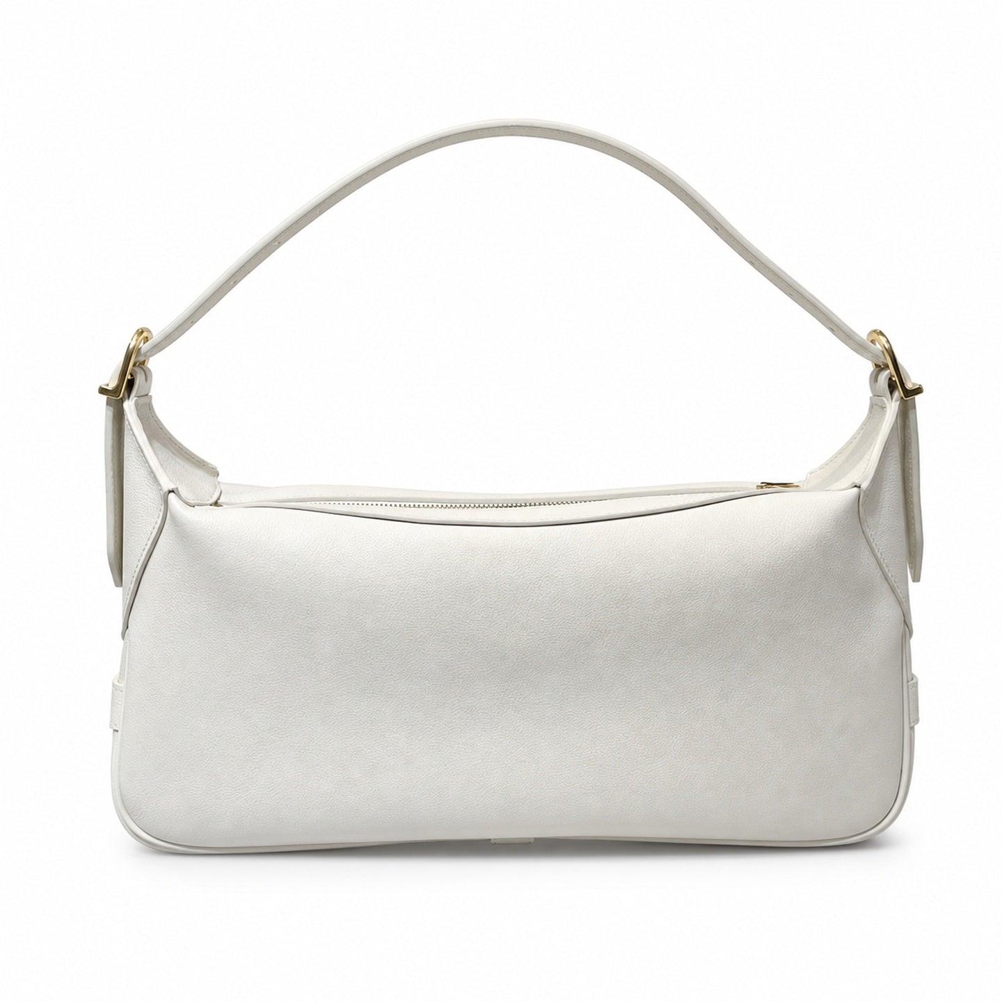 Celine Romy Leather White Gold Bag