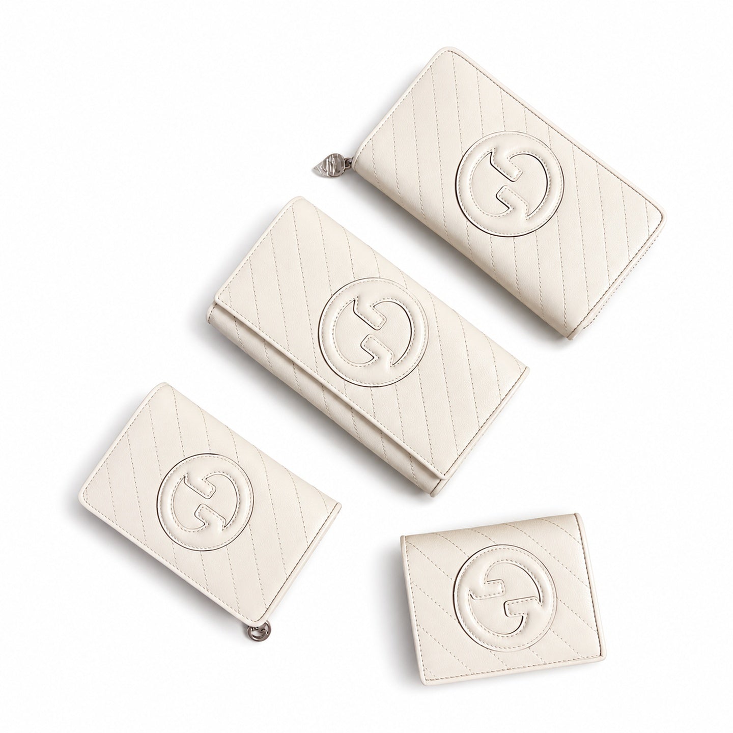Gucci Blondie Leather White Wallet