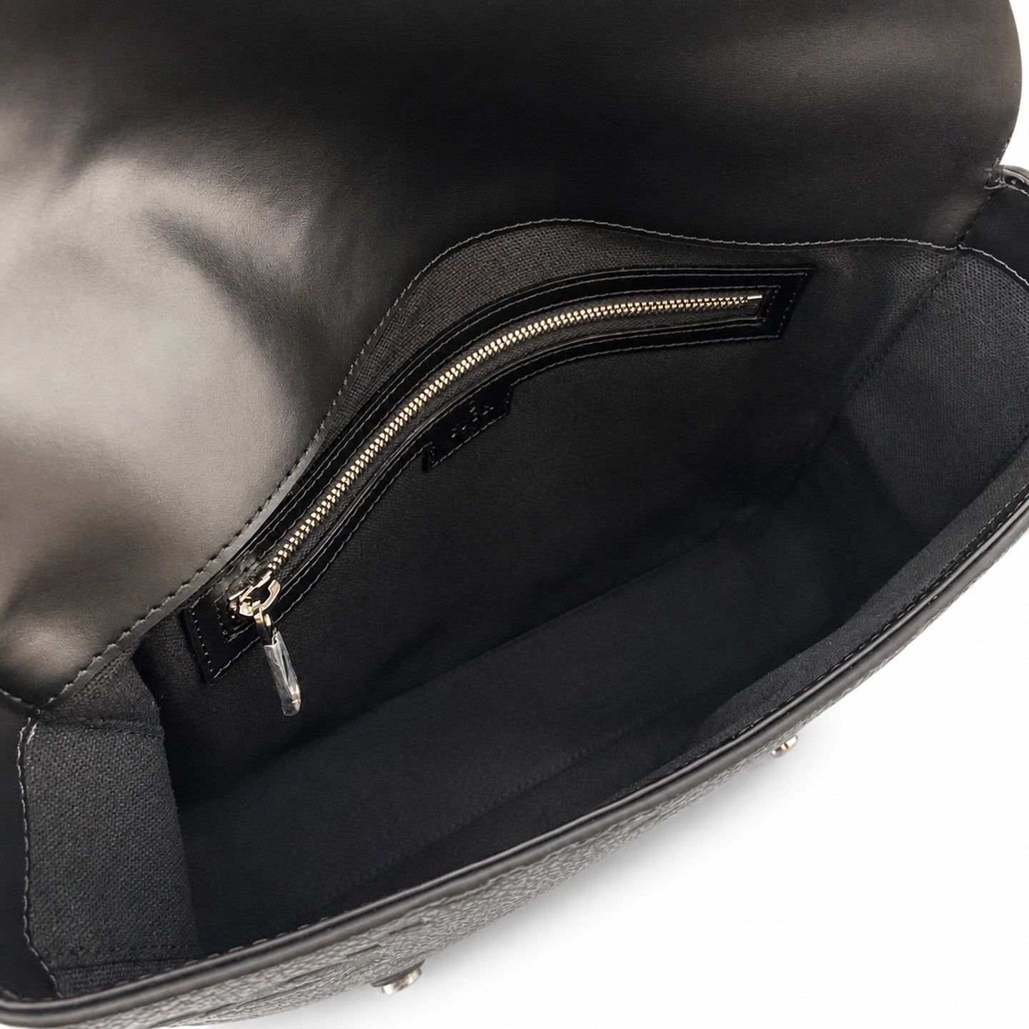 Gucci Medium Cotton Leather Black Gray Messenger Bag