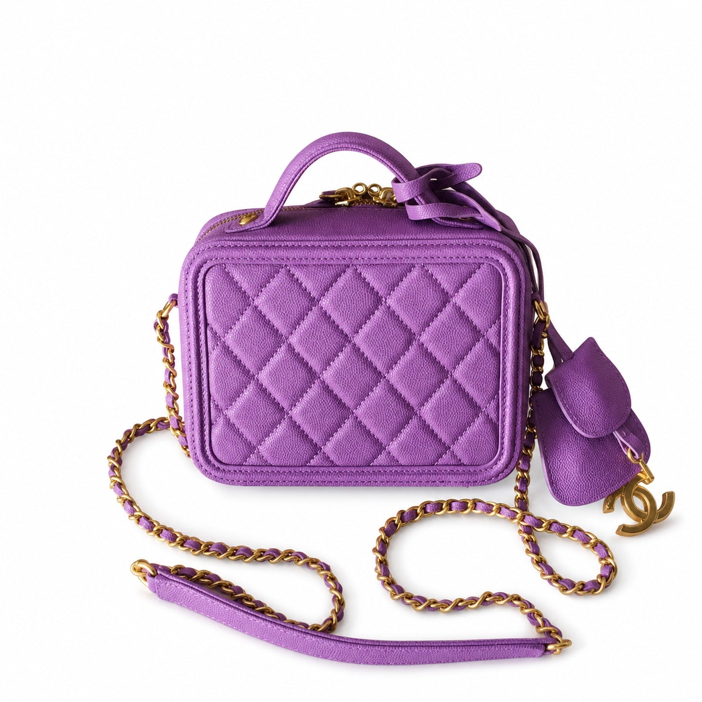 Chanel Leather Gold Bag