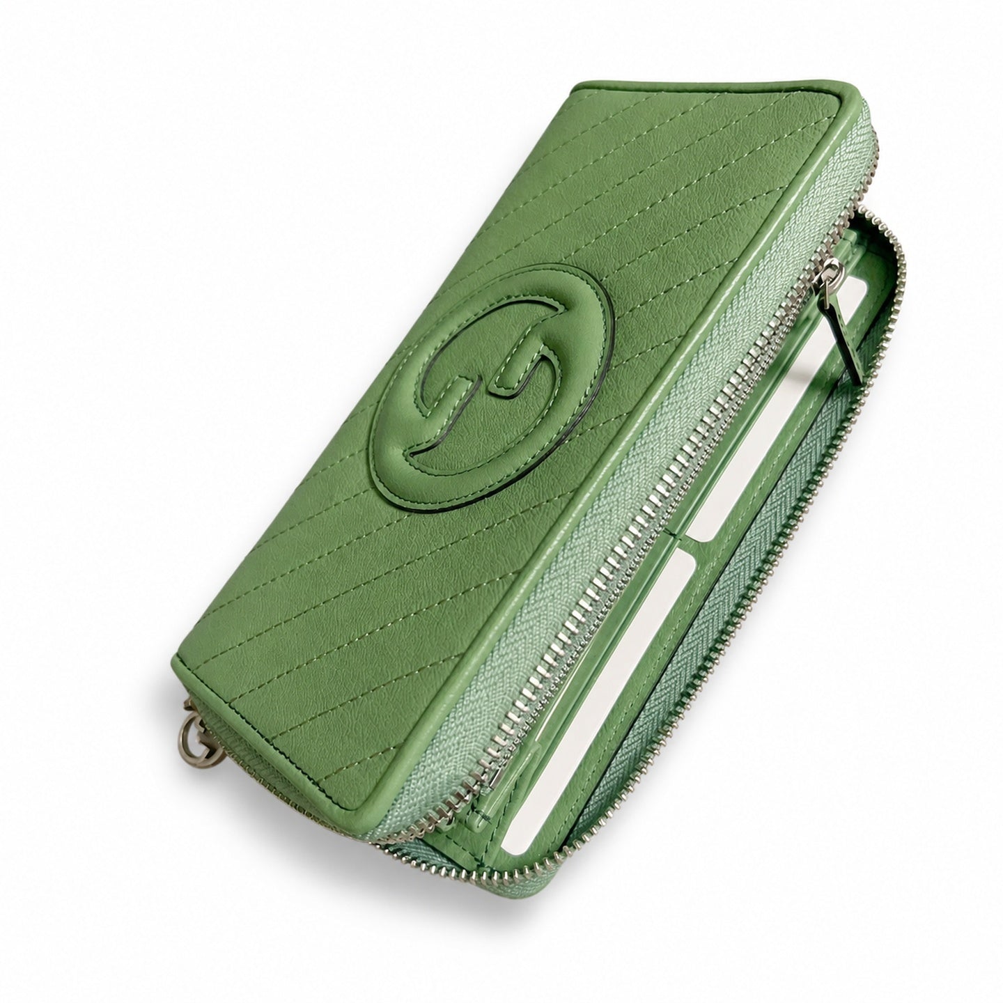 Gucci Blondie Leather Green Wallet