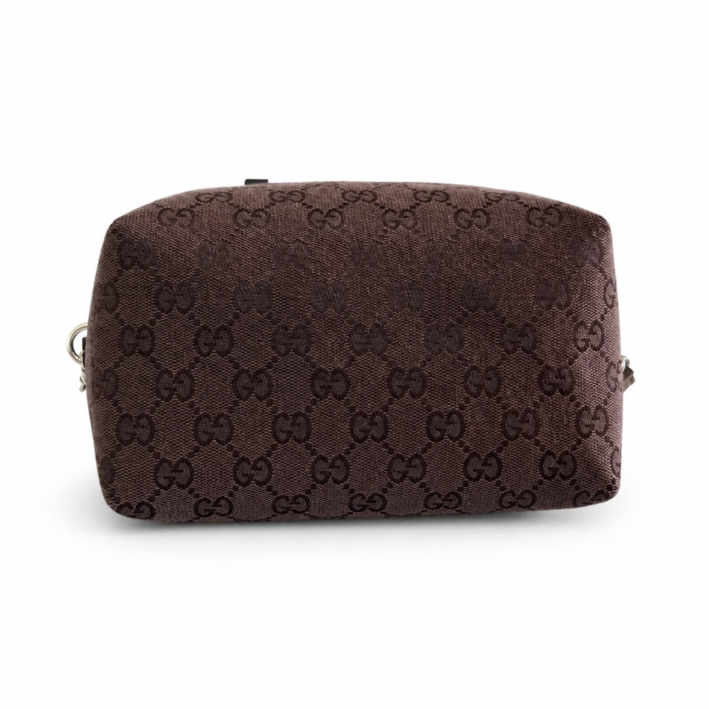 Gucci Small Denim Canvas Leather Blue Boston Bag
