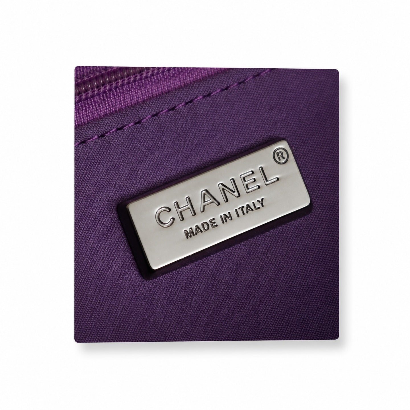 Chanel Mini Embroidered Black Pink Purple Silver Handbag