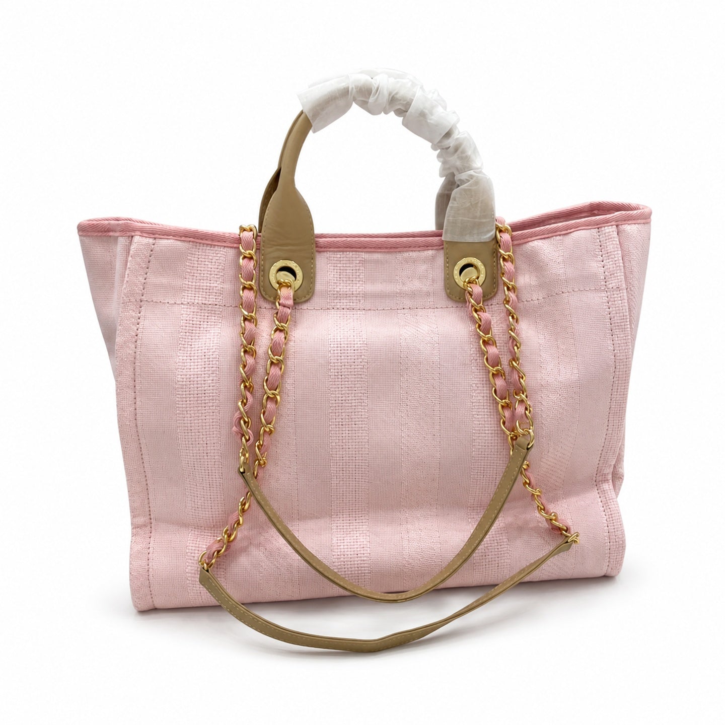 Chanel Large Canvas Pink Shopping Bag