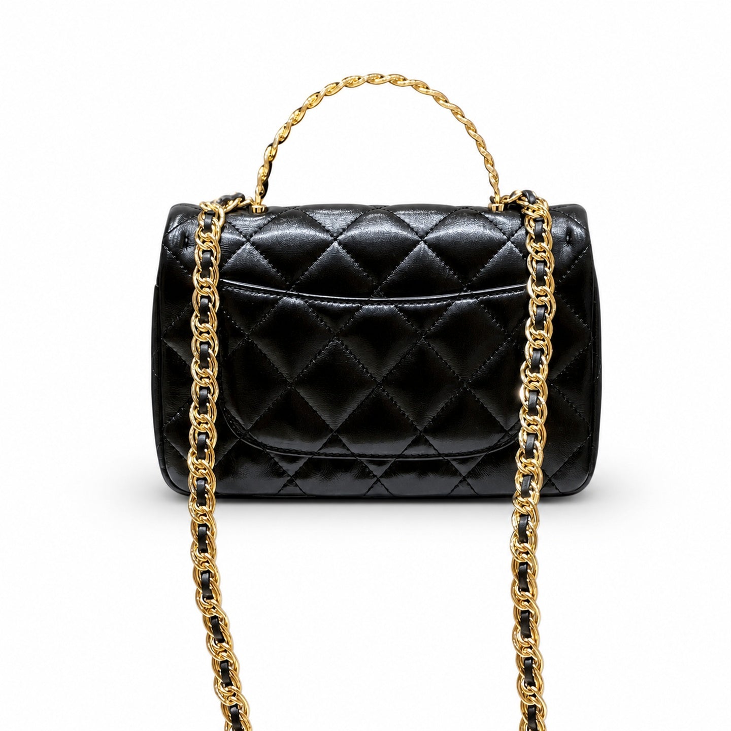 Chanel Mini Leather Black Bag