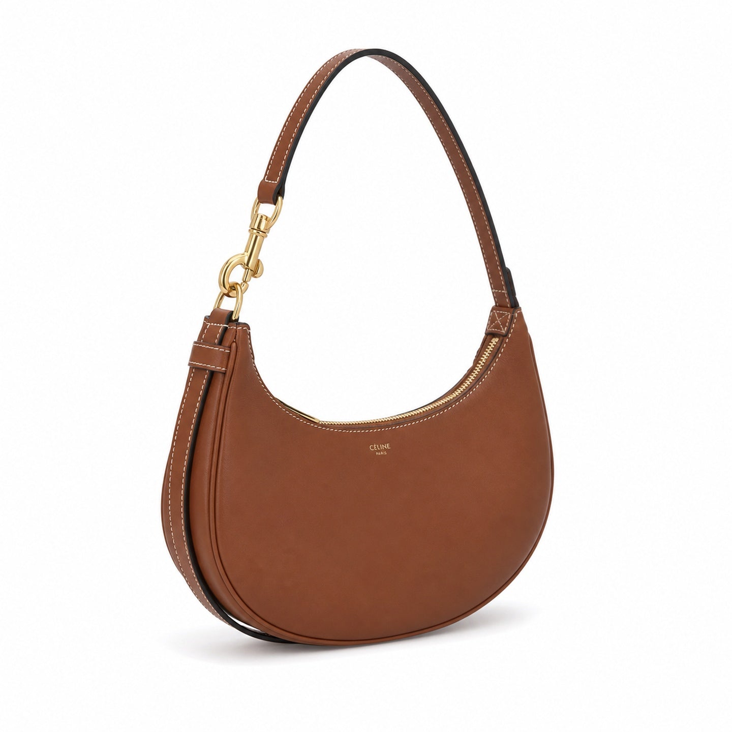 Celine Ava Leather Brown Shoulder Bag