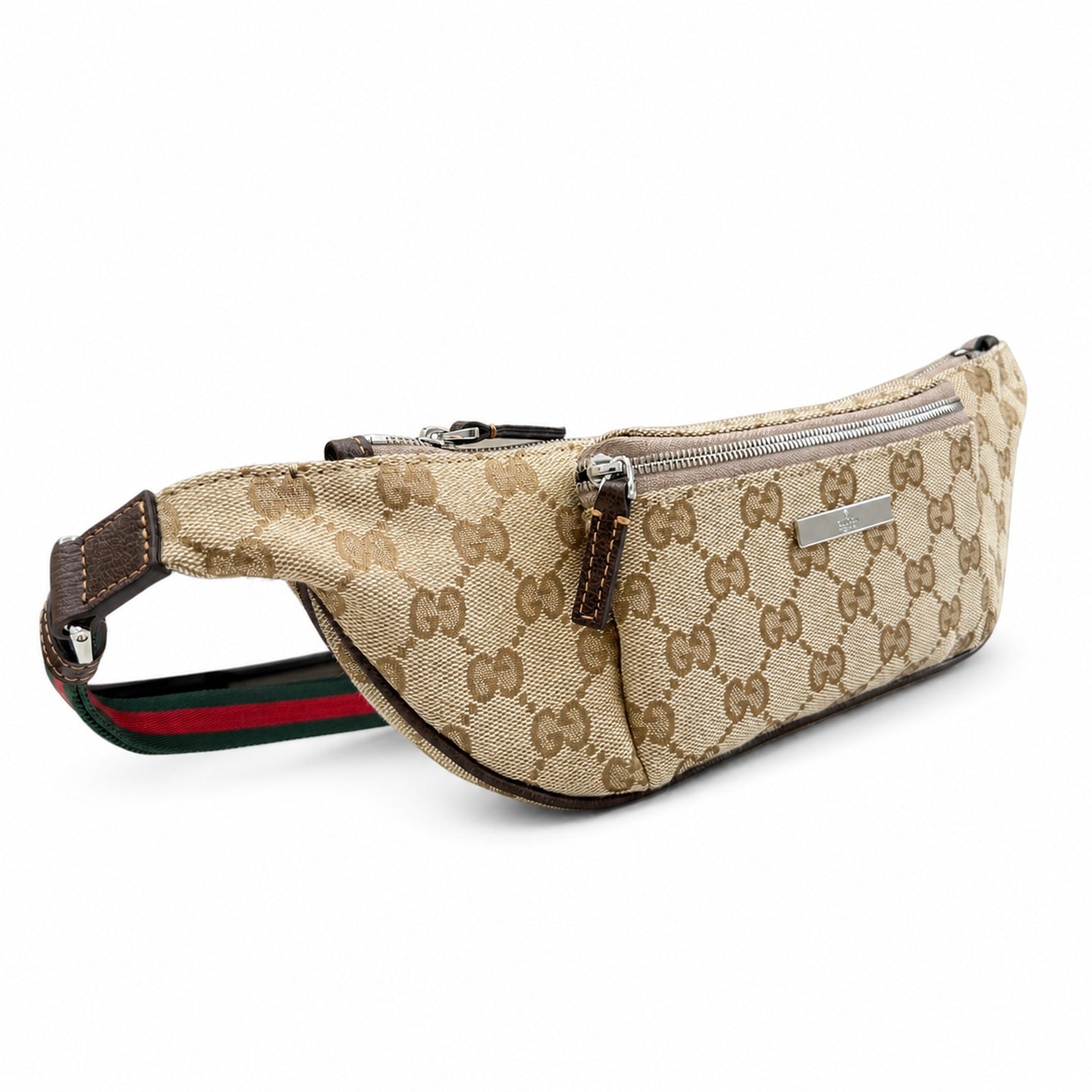 Gucci Mini Canvas Leather Brown Handbag