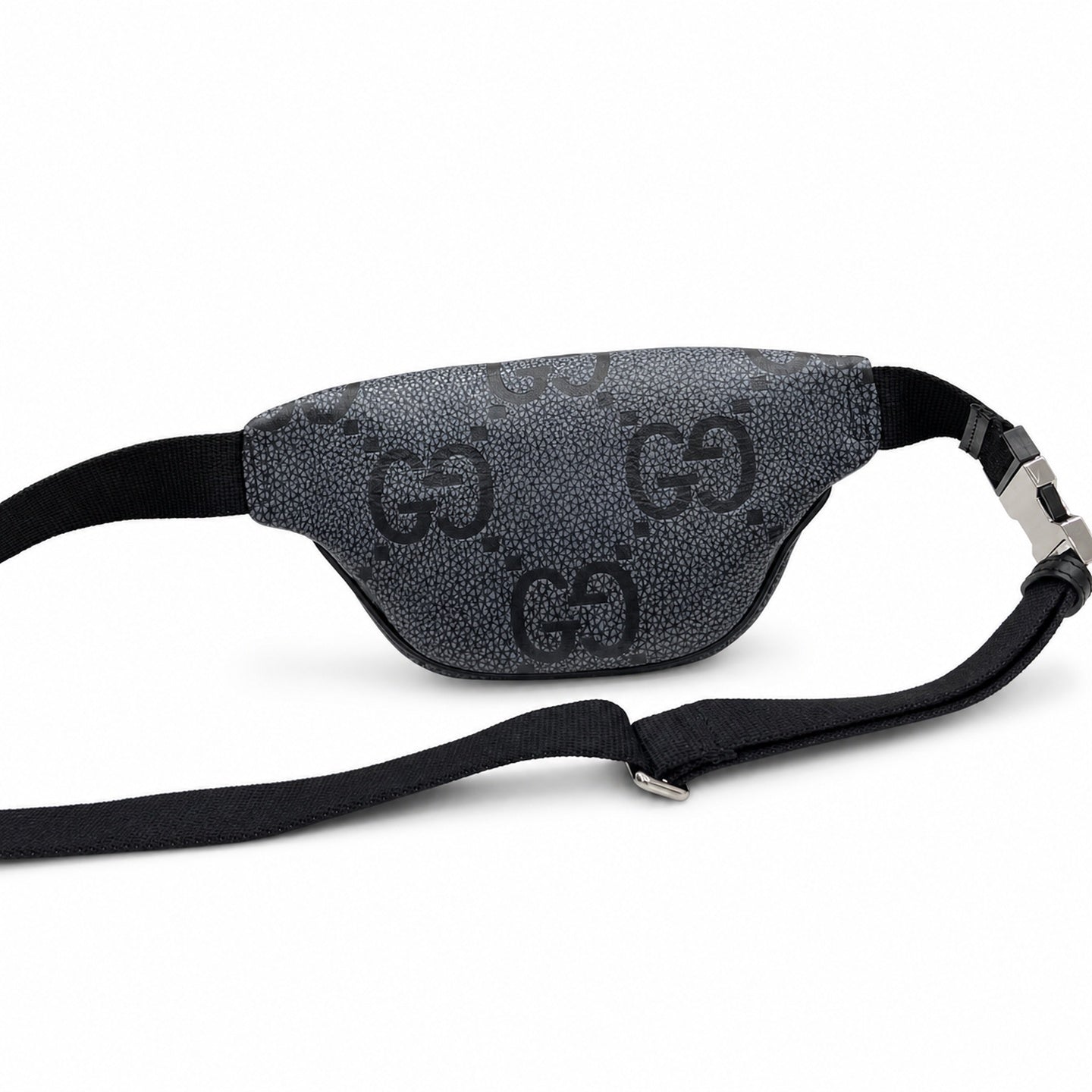 Gucci Small Cotton Leather Black Gray Suitcase