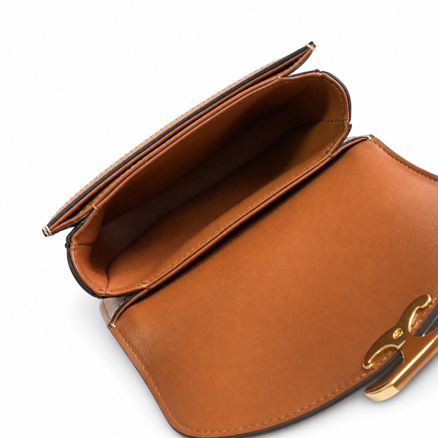Celine Triomphe Mini Leather Brown Bag