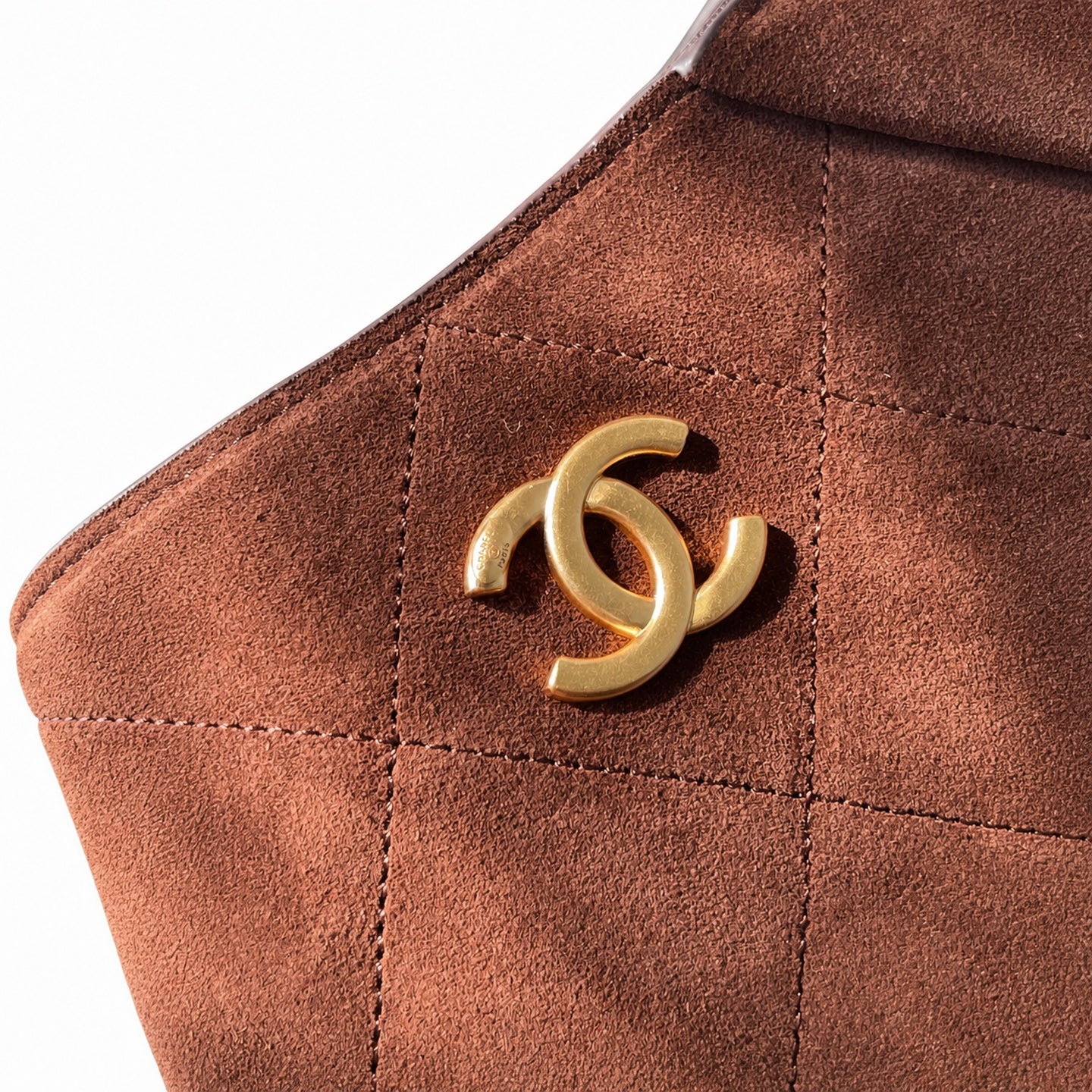 Chanel 25 Suede Leather Bag