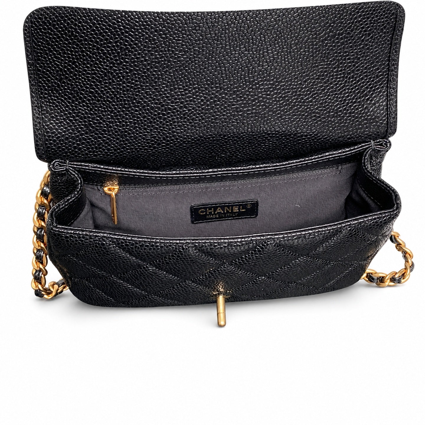 Chanel Large Leather Gold Backpack