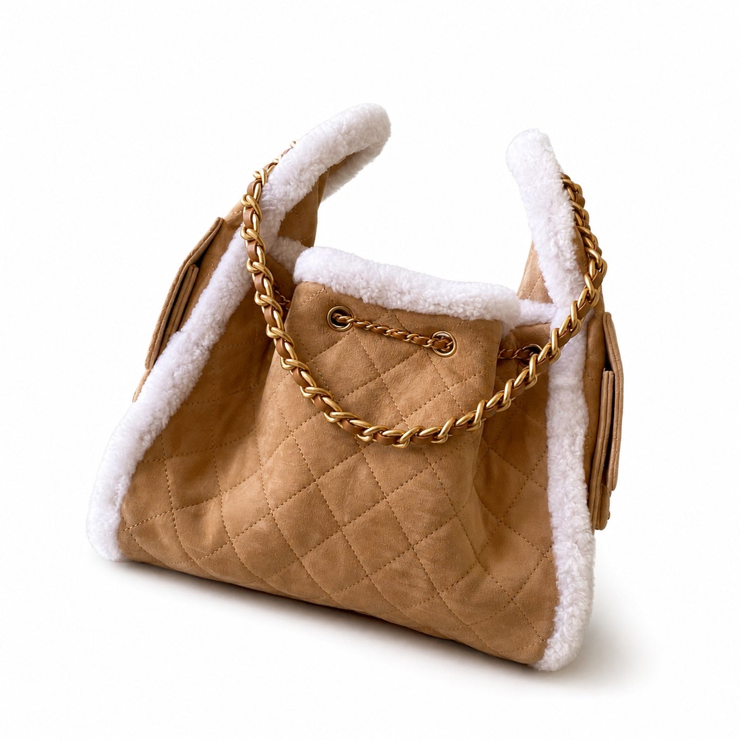 Chanel 25 Small Suede Bag