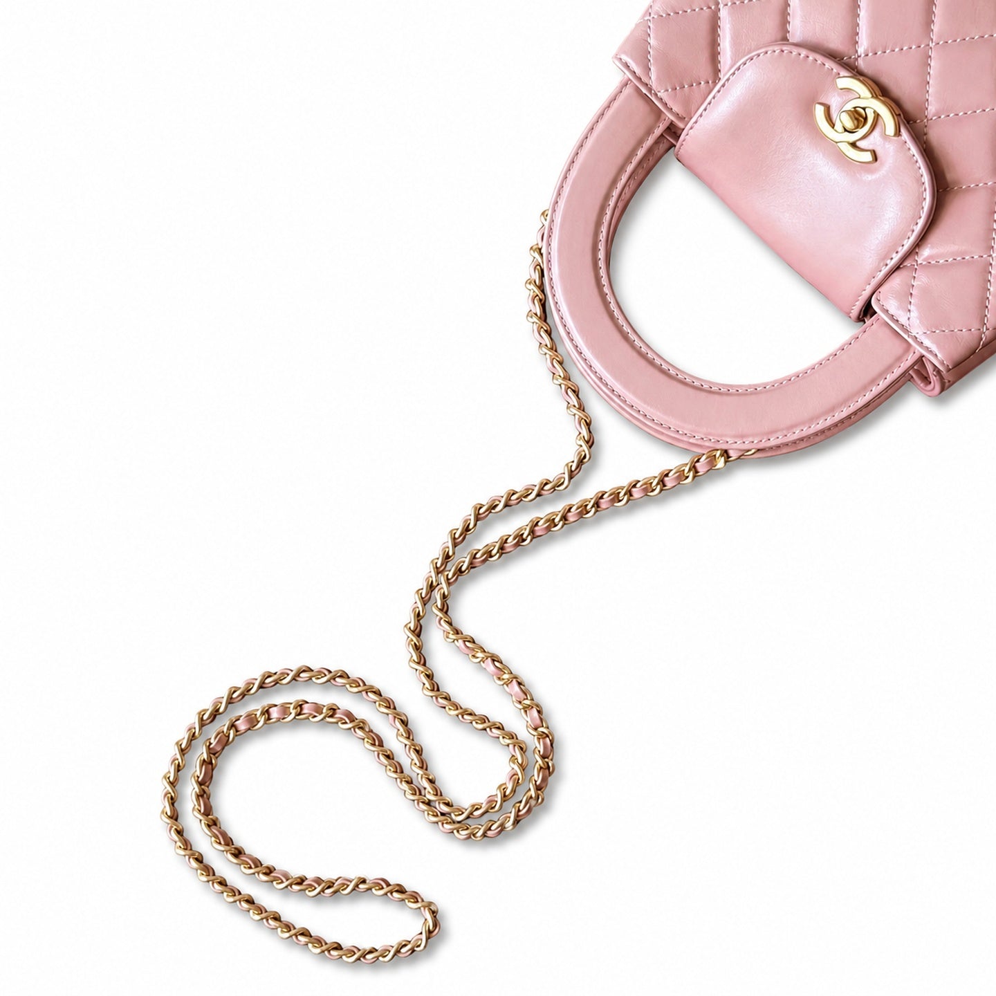 Chanel Kelly Leather Pink Bag