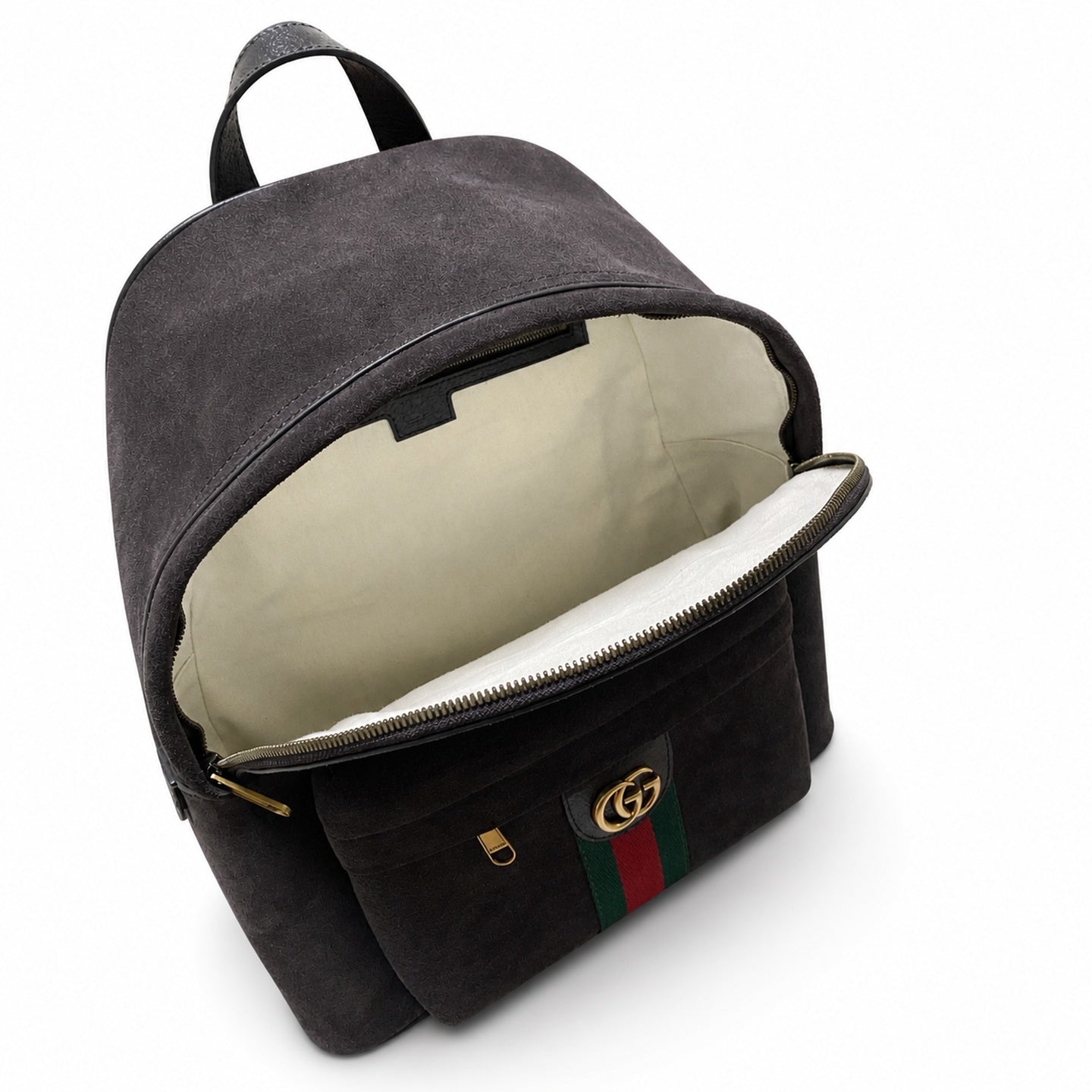 Gucci Ophidia Suede Velvet Brown Backpack