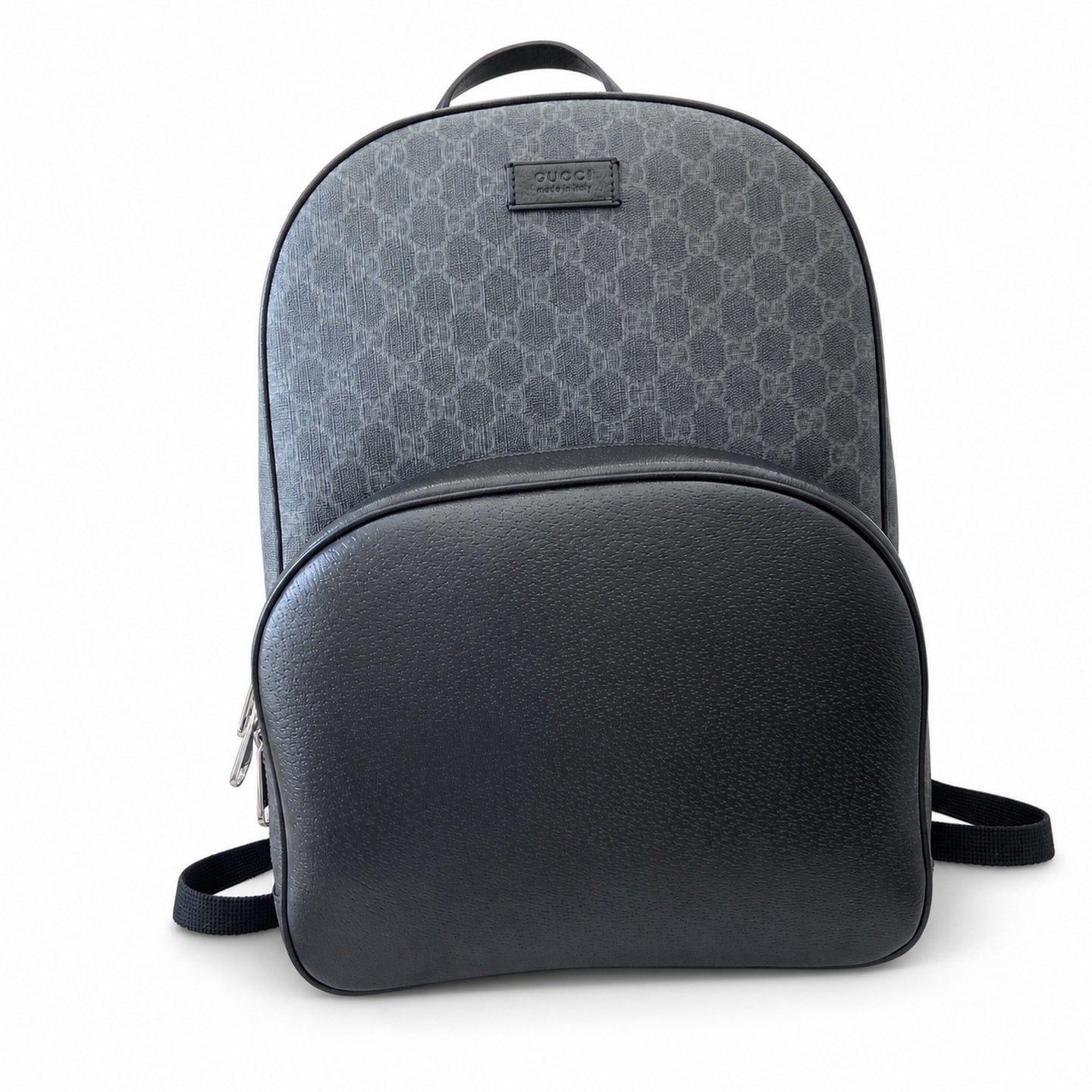Gucci Supreme Mini Cotton Canvas Leather Black Green Bag