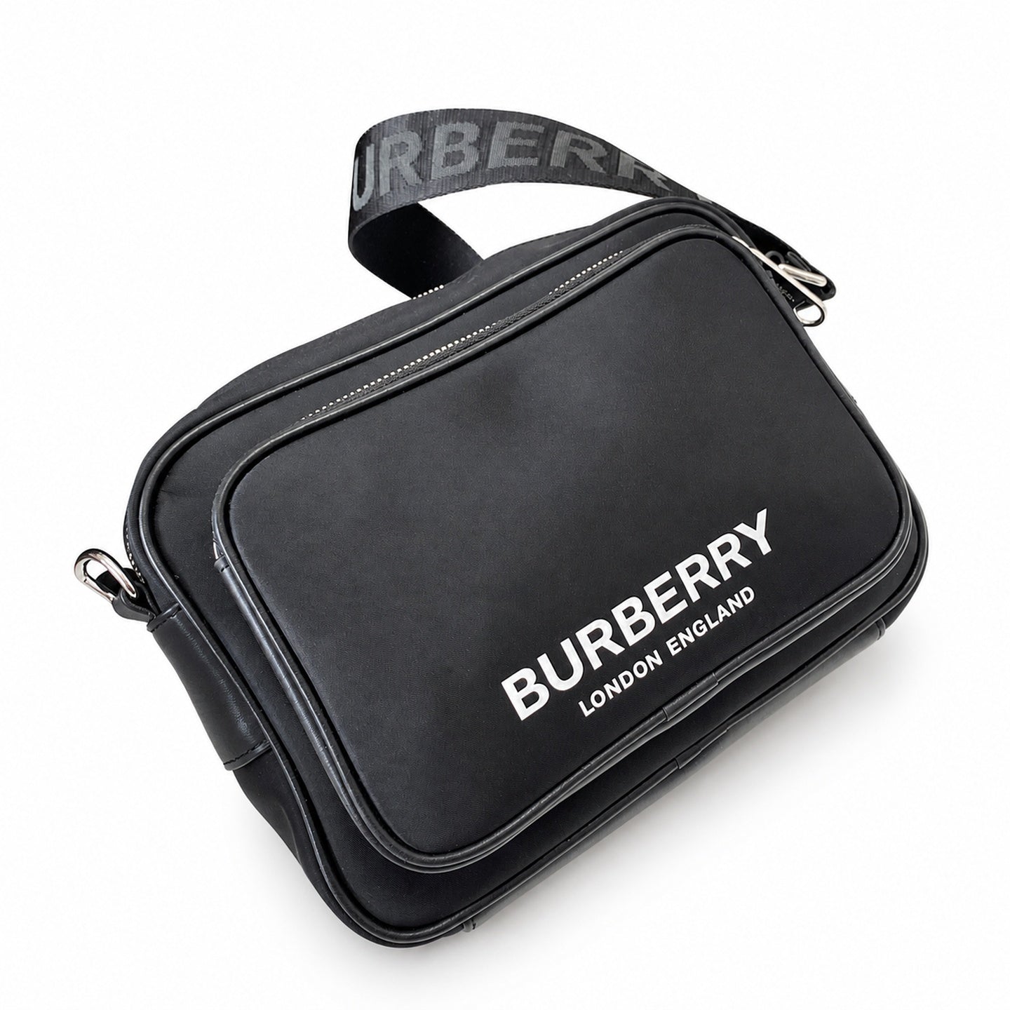 Burberry Recycled Nylon Jacquard Crossbody Bag