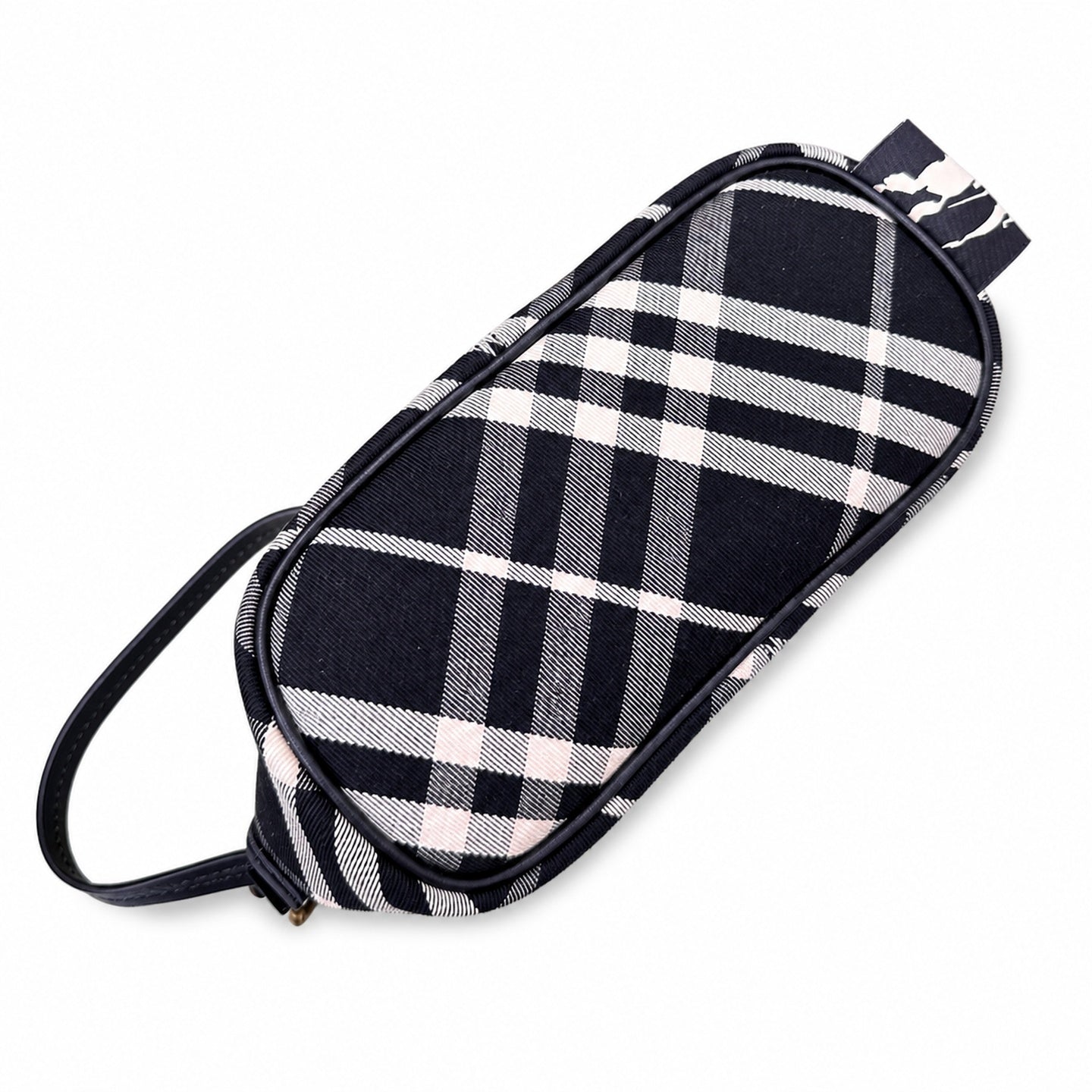 Burberry Cotton Jacquard Check Shoulder Bag