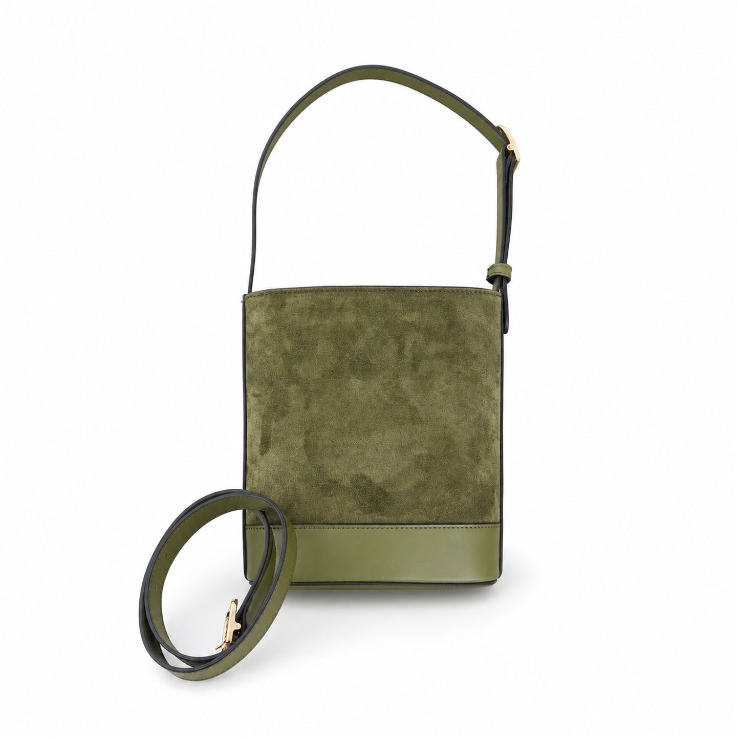 Gucci 73 Leather Green Bucket Bag