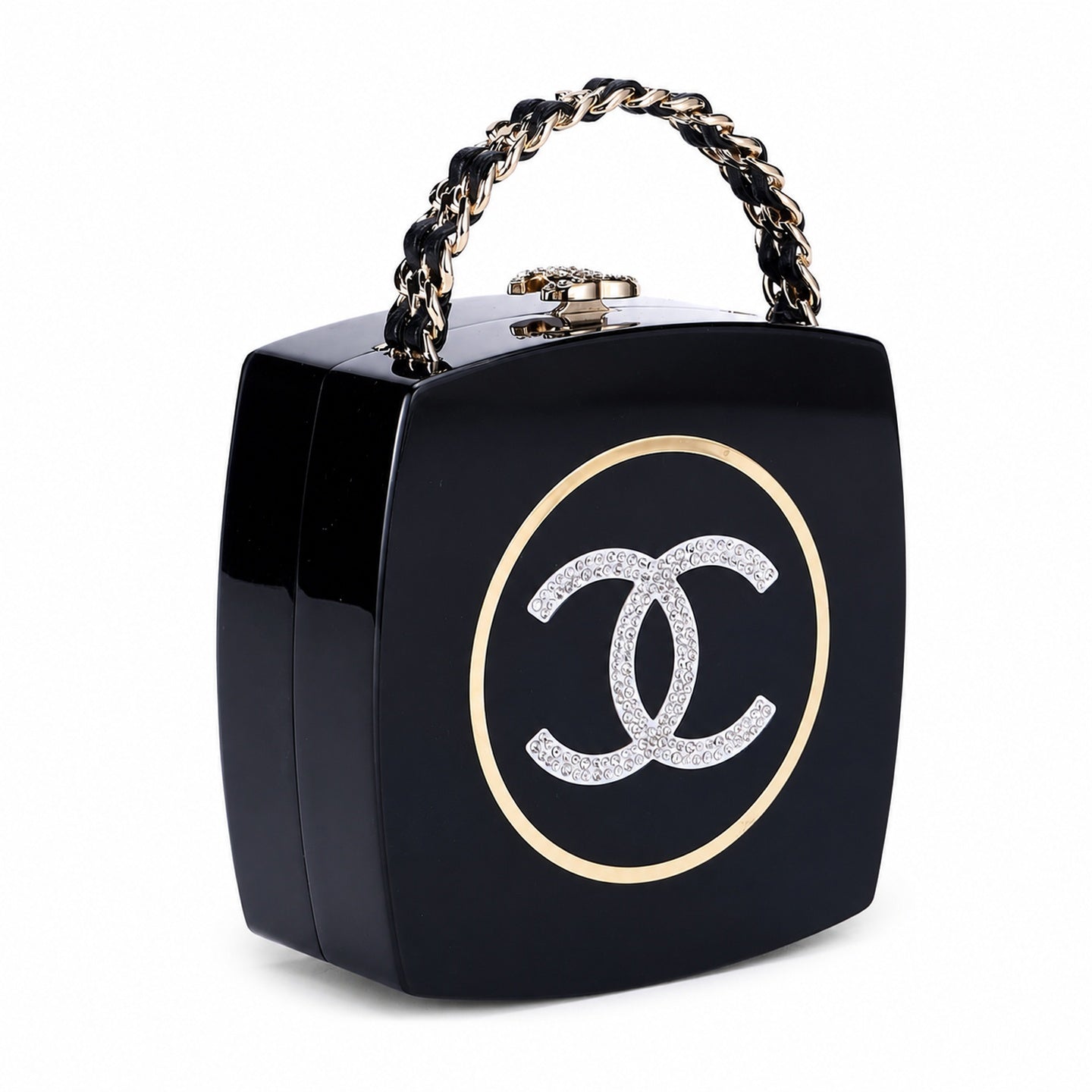Chanel 25 Large Leather Gray Chain Bag