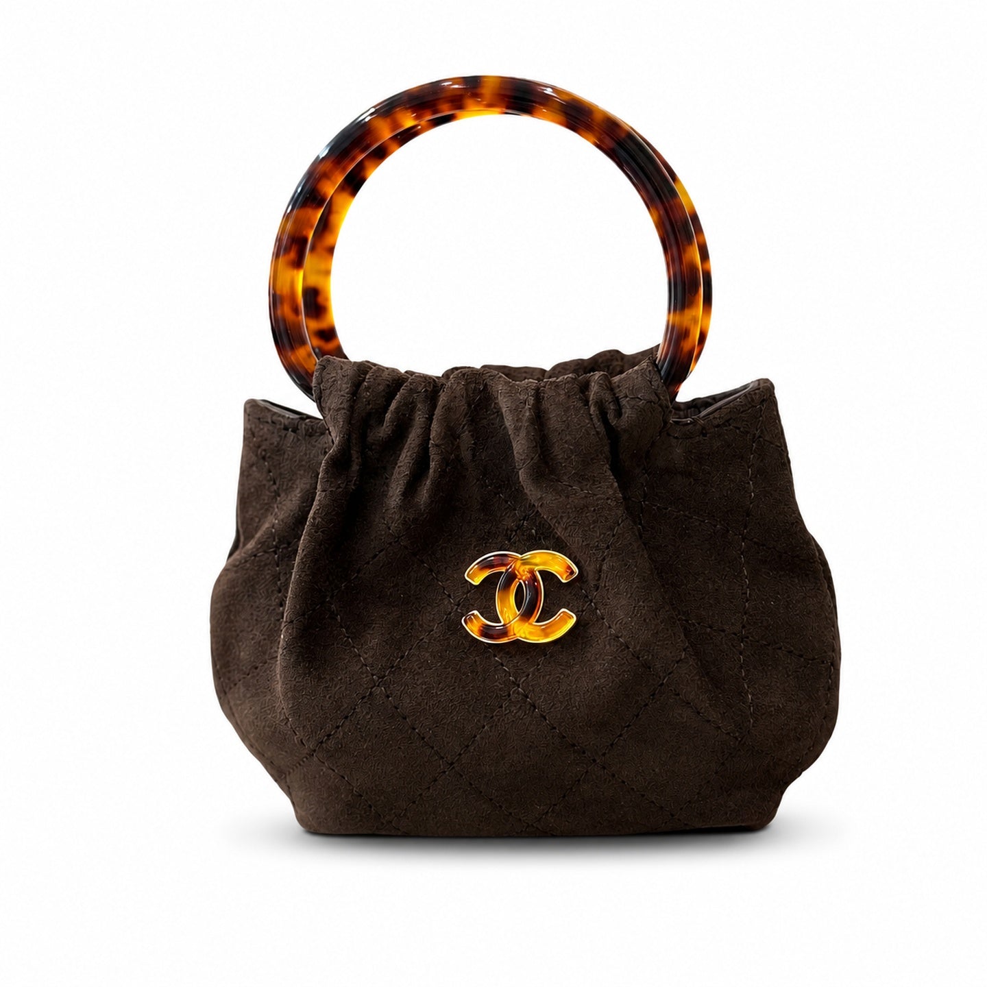 Chanel Mini Suede Brown Bag